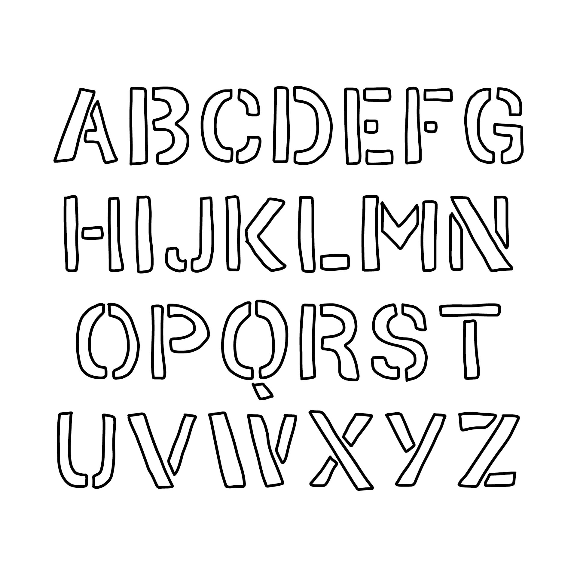Cut Out Letters Font