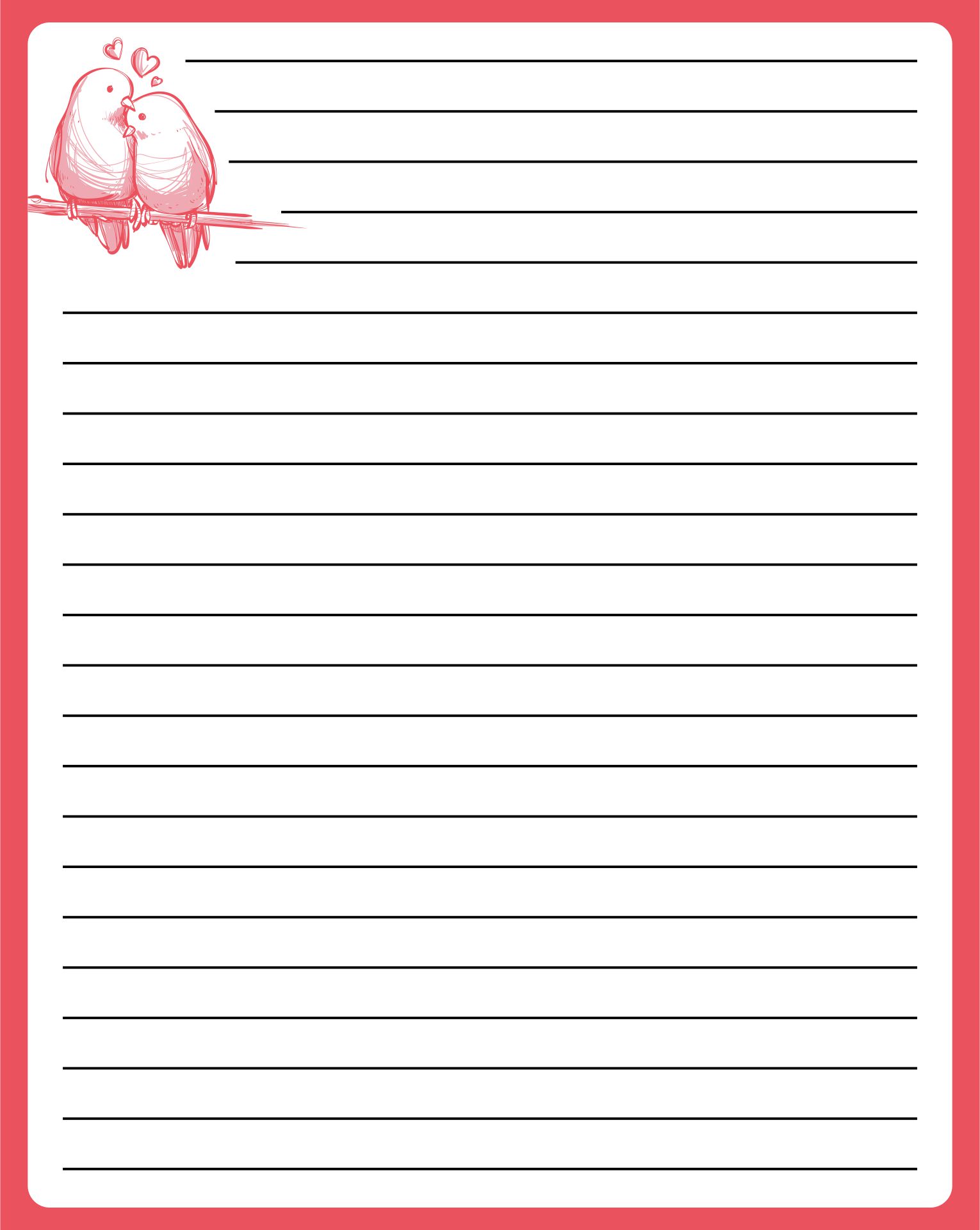 10 Best Printable Love Letter Stationery 