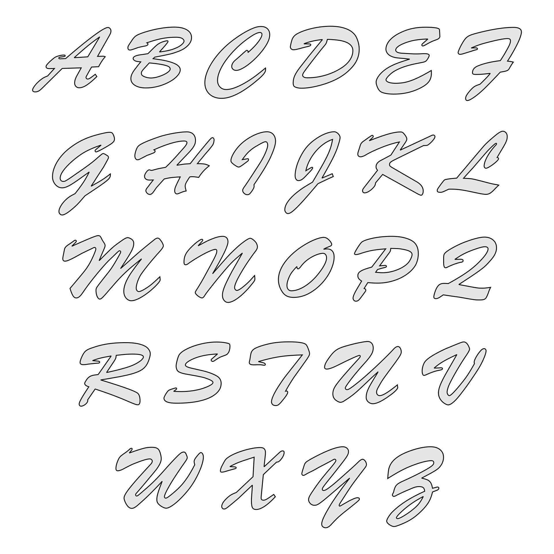 Large Printable Letters Different Fonts
