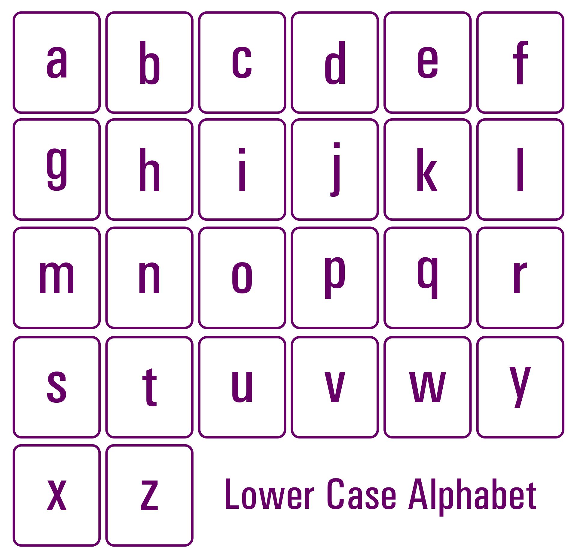 Lower Case Alphabet Flash Cards Pdf