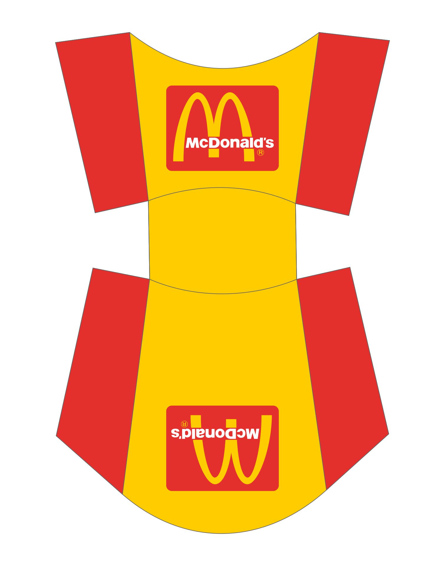 Mcdonalds French Fries Box Template
