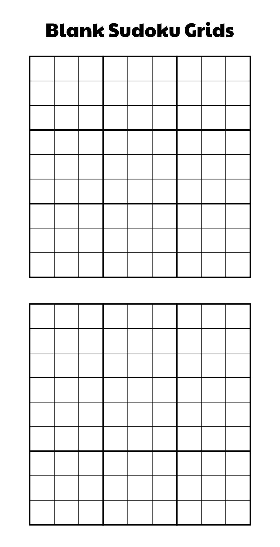 10 best printable blank sudoku grid 2 per page printablee com