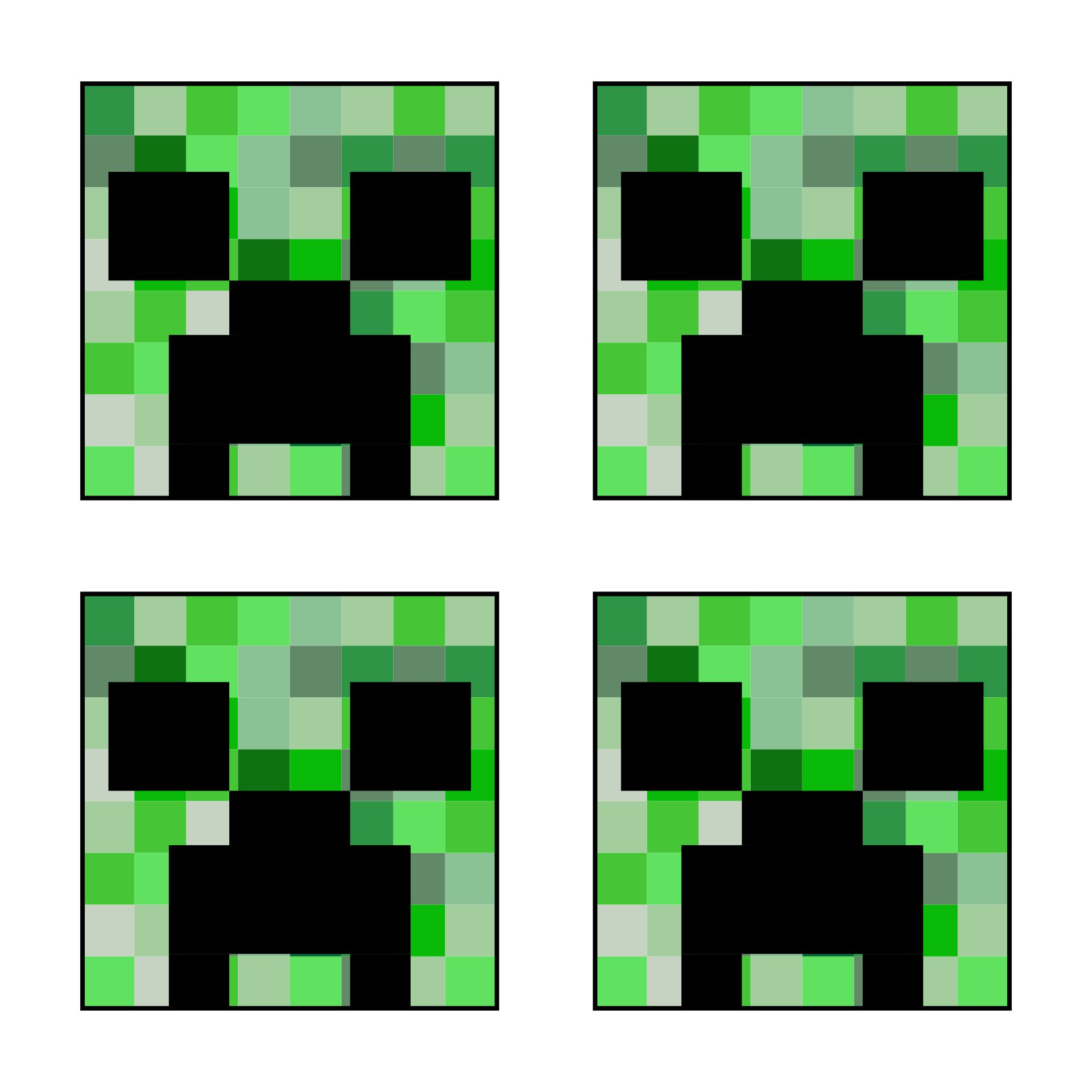 Minecraft creeper face template printable2 - Oh So Savvy Mom