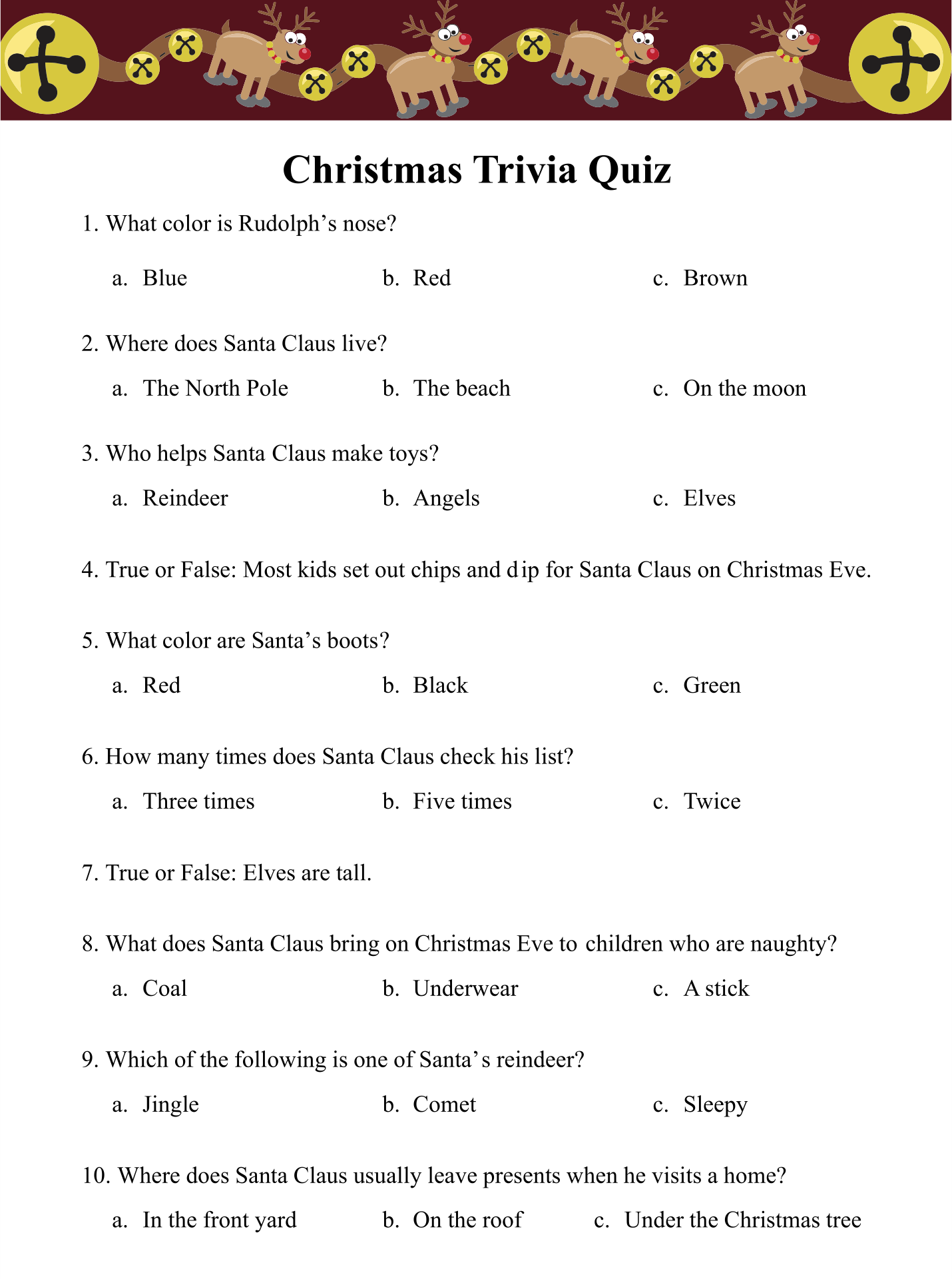 10 Best Free Printable Trivia For Seniors Printablee Com