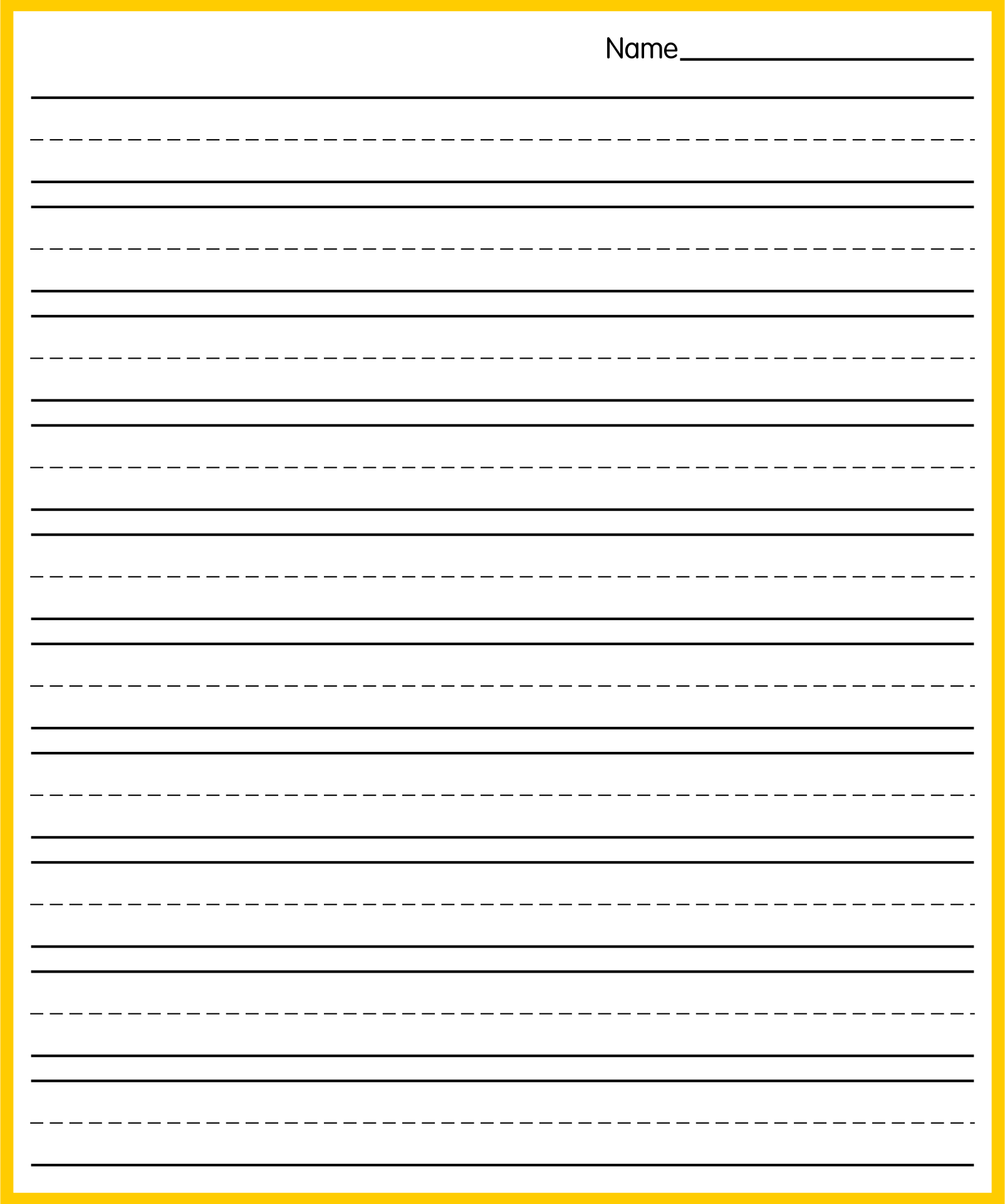 Handwriting Paper – Free Printable