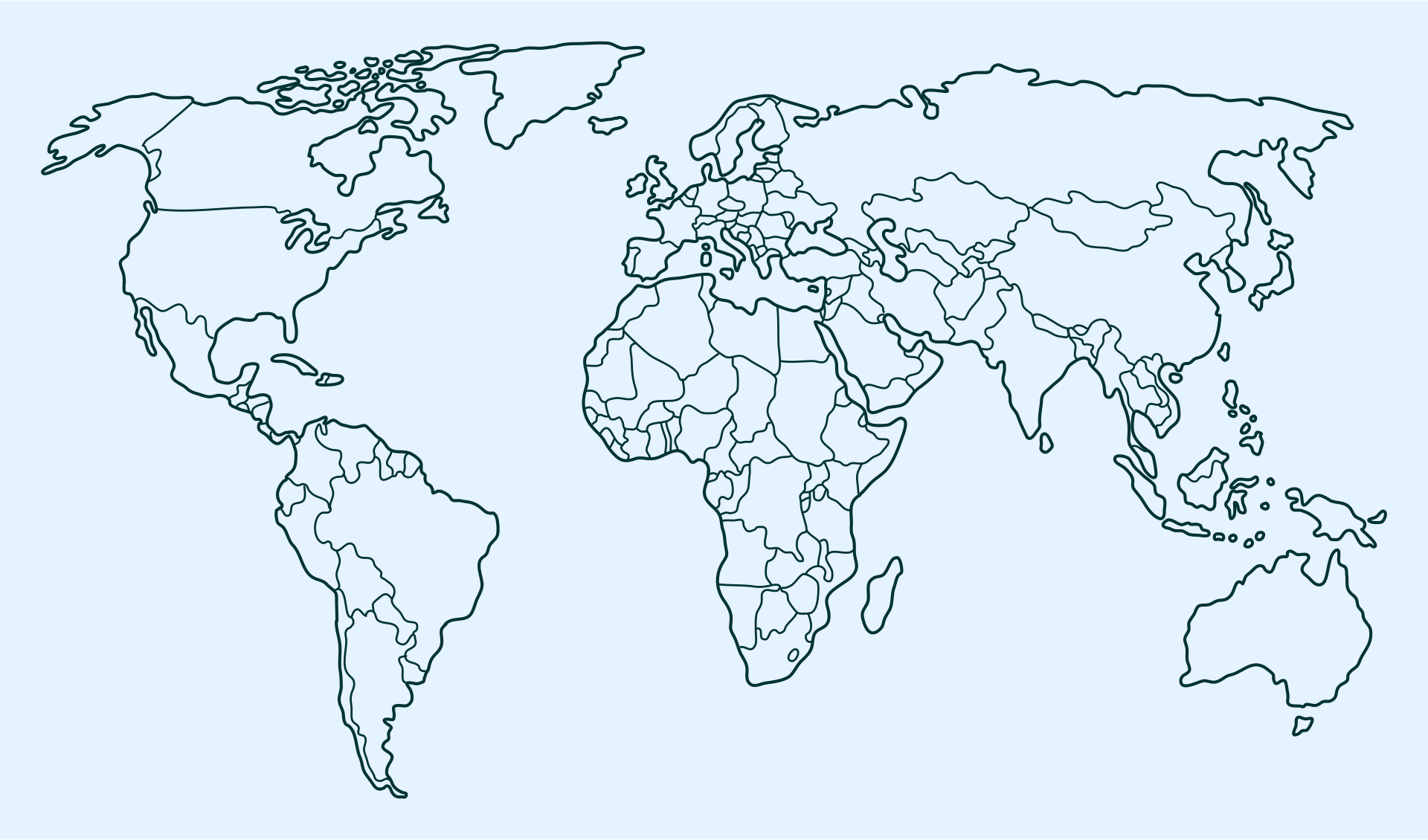 Printable Map Of World Without Labels