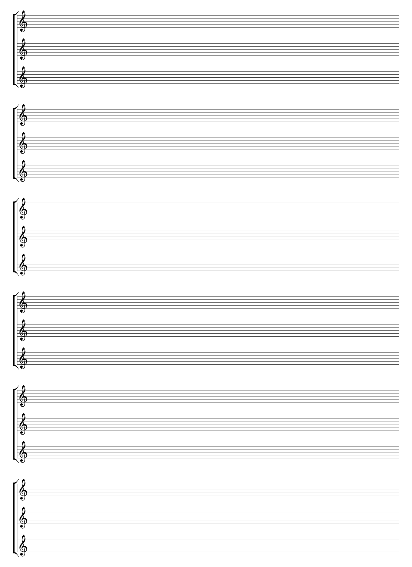 Blank Music Sheets For Piano