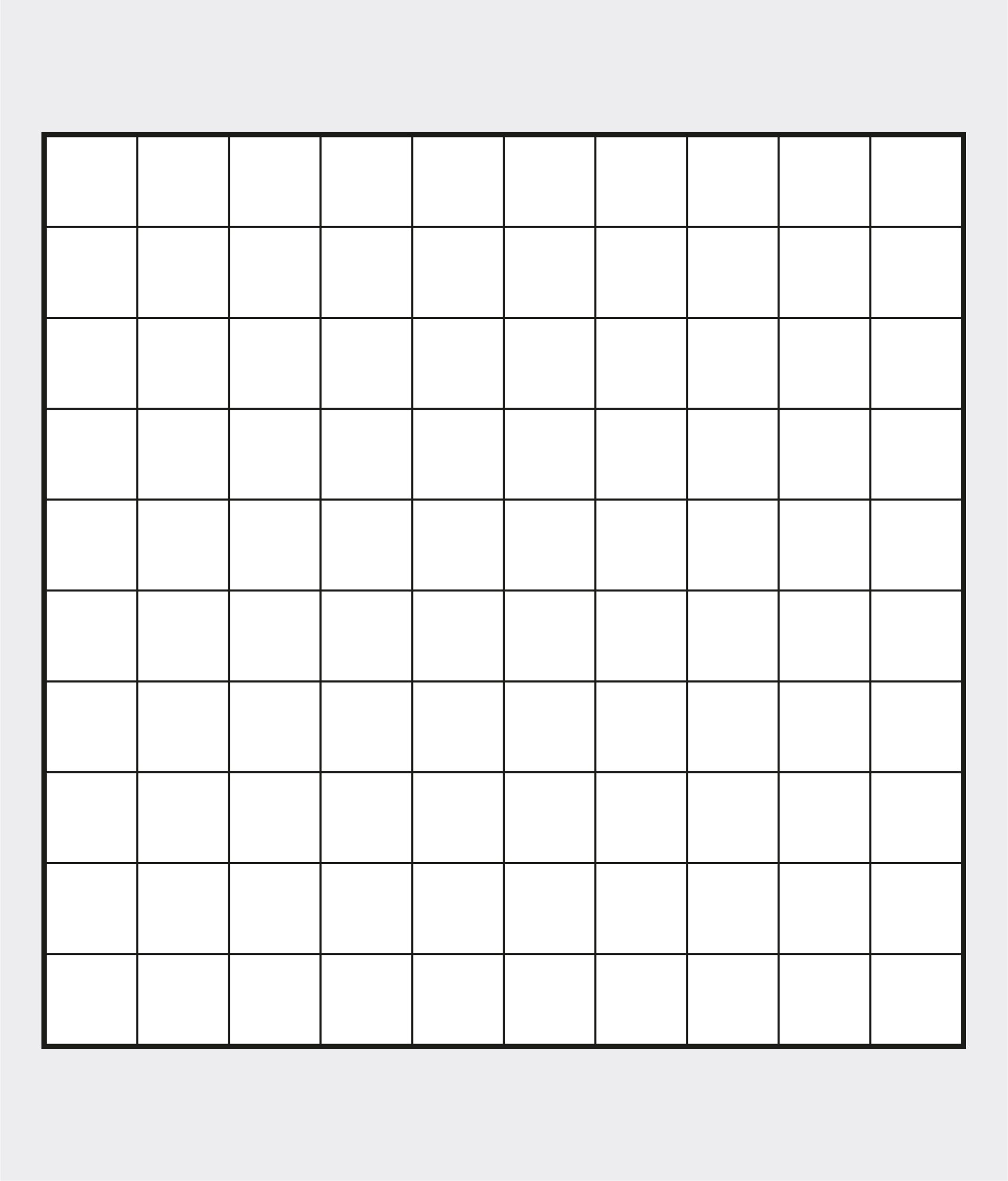 Blank Tenths And Hundredths Grids