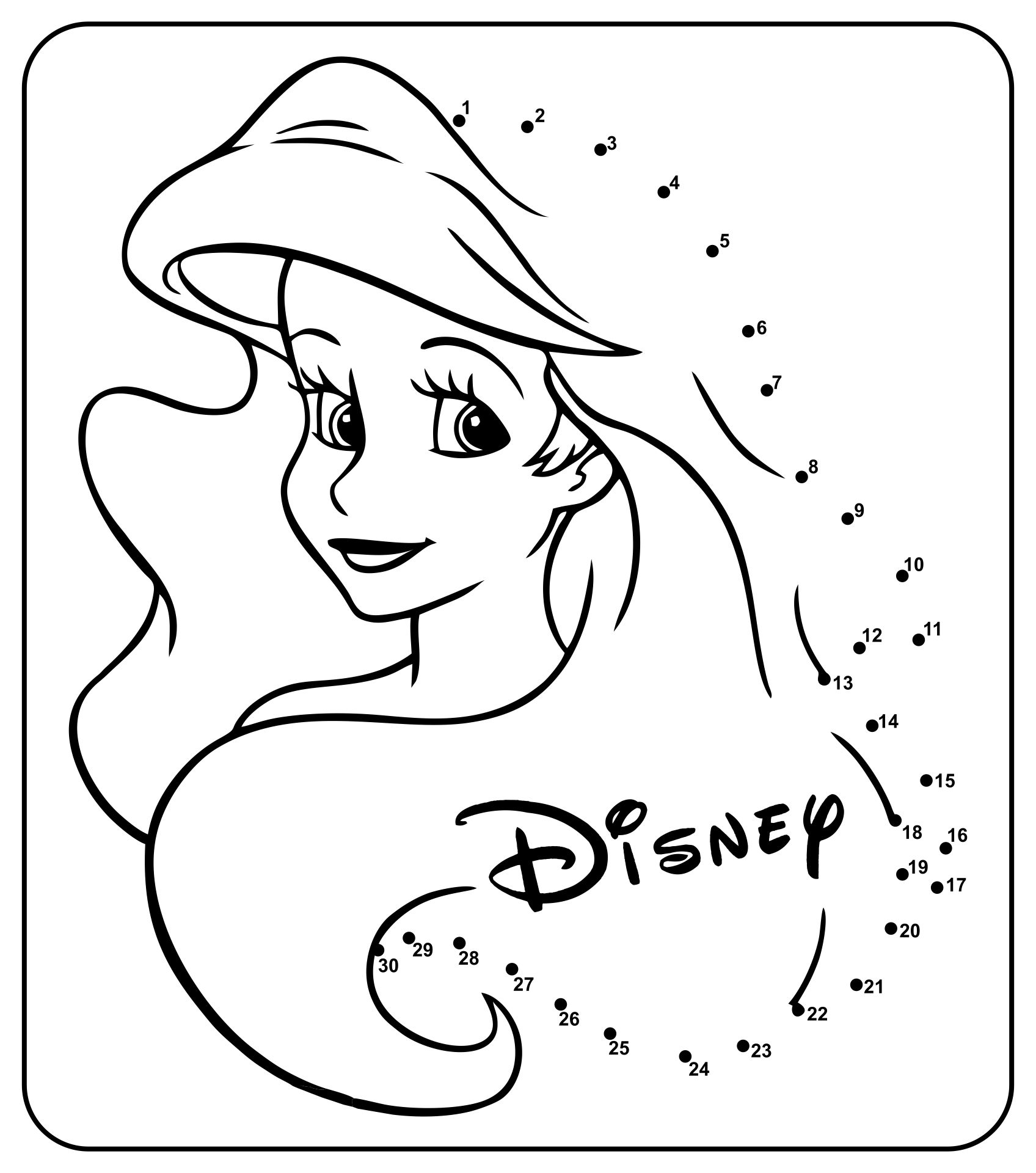10 Best Disney Dot To Dot Printables Printablee Com