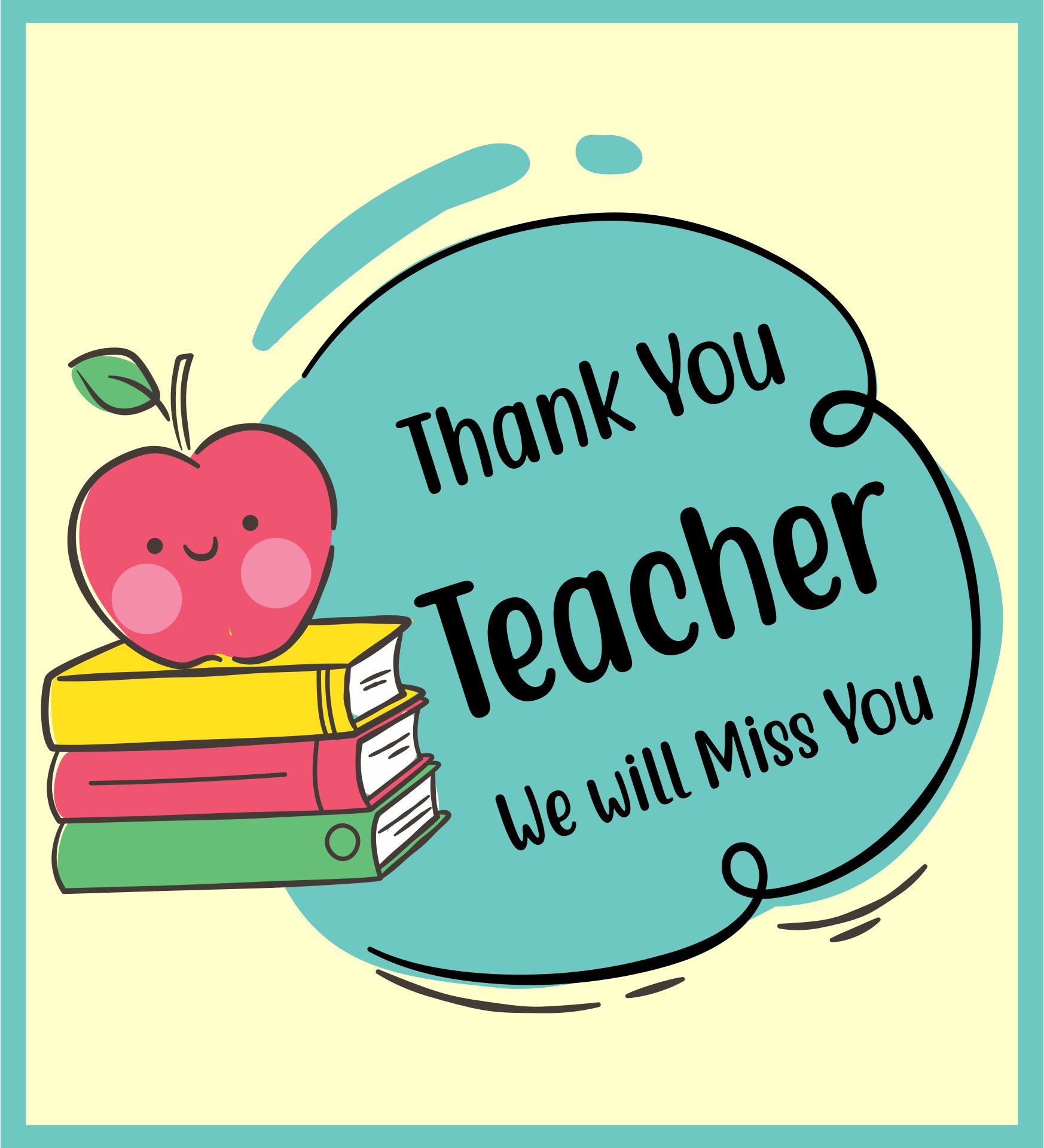 Goodbye Cards For Teachers