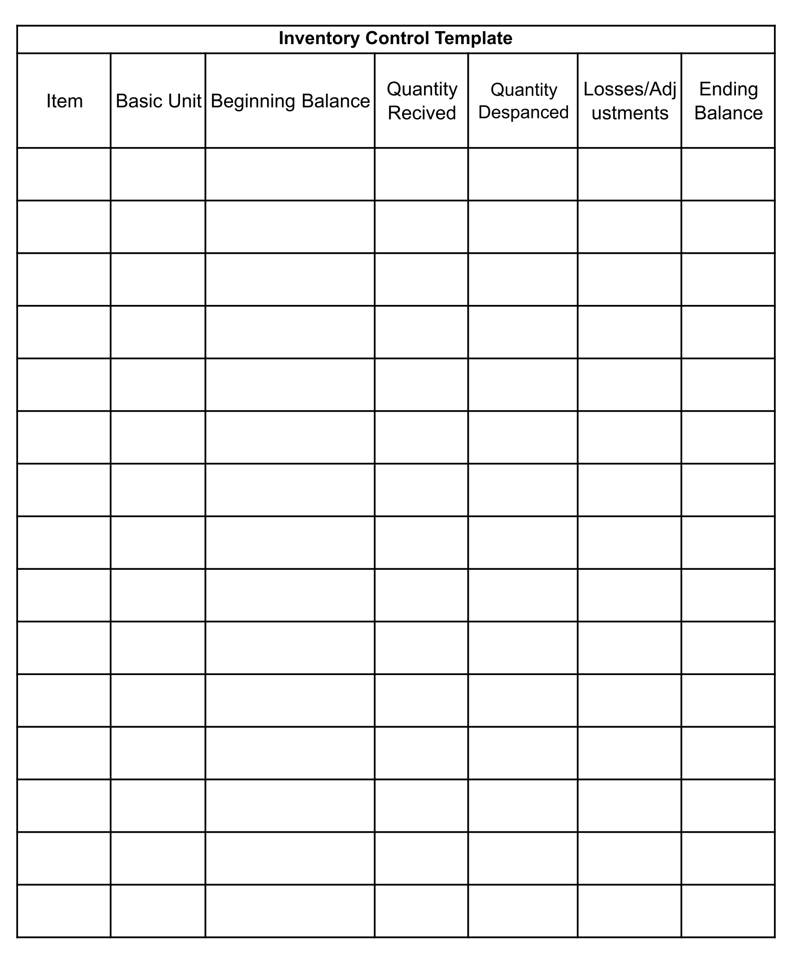Inventory Sign Out Sheet Template Excel Printable