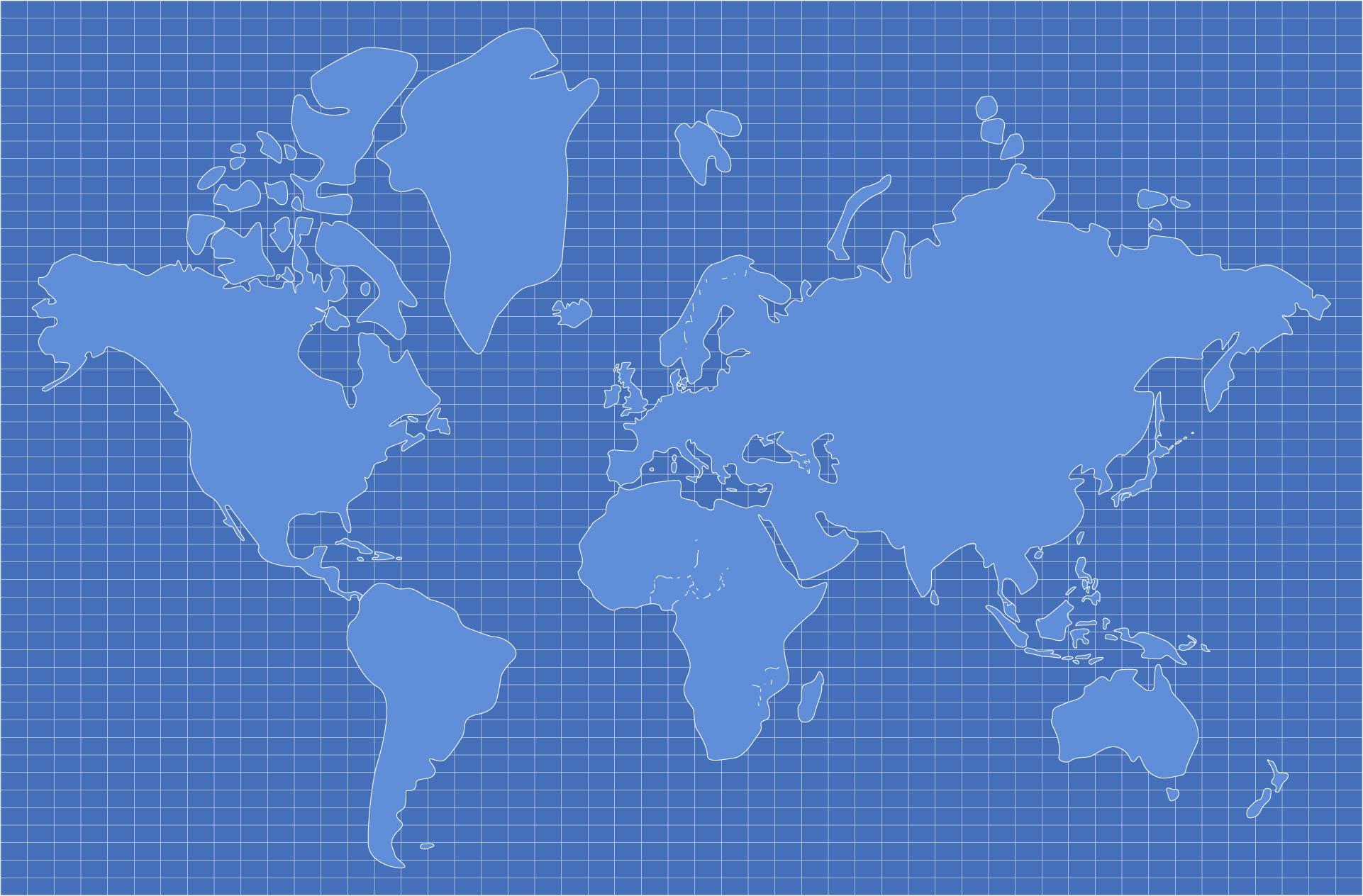 Large Blank World Map Poster