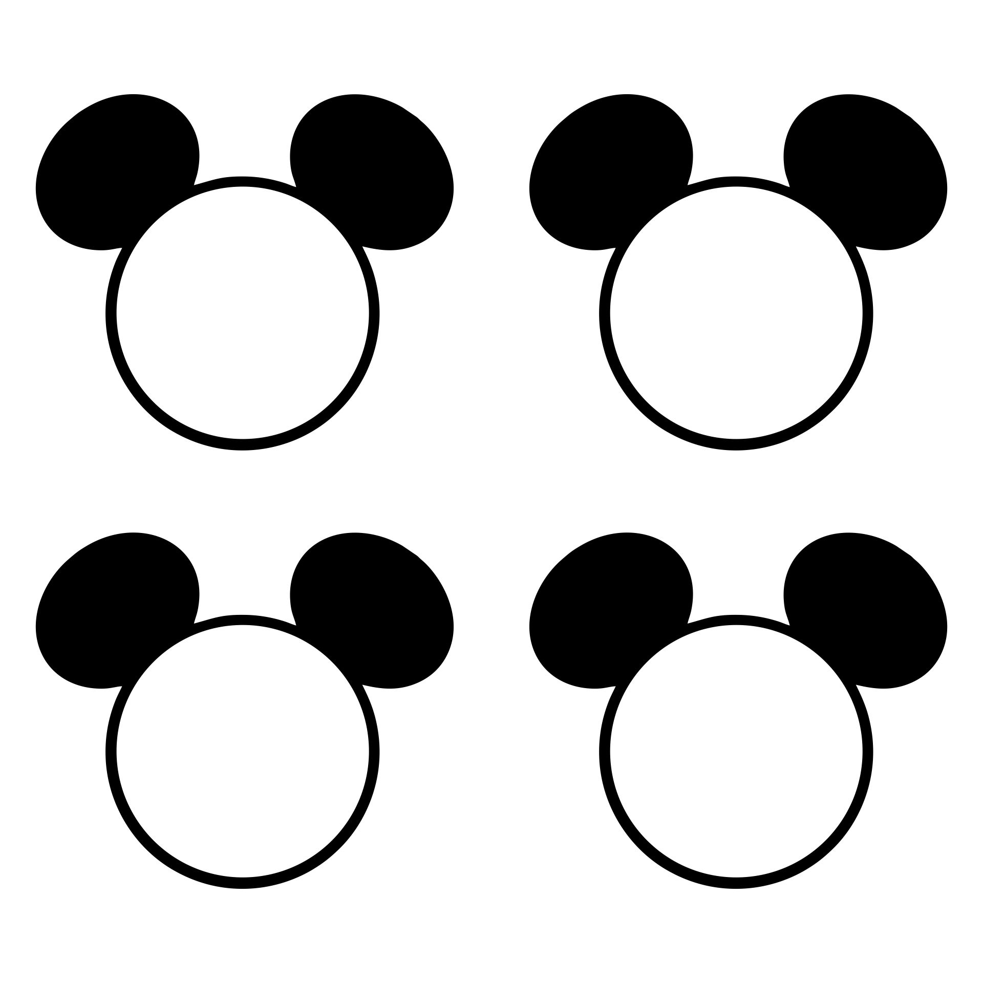 Mickey Mouse Head Template Printable