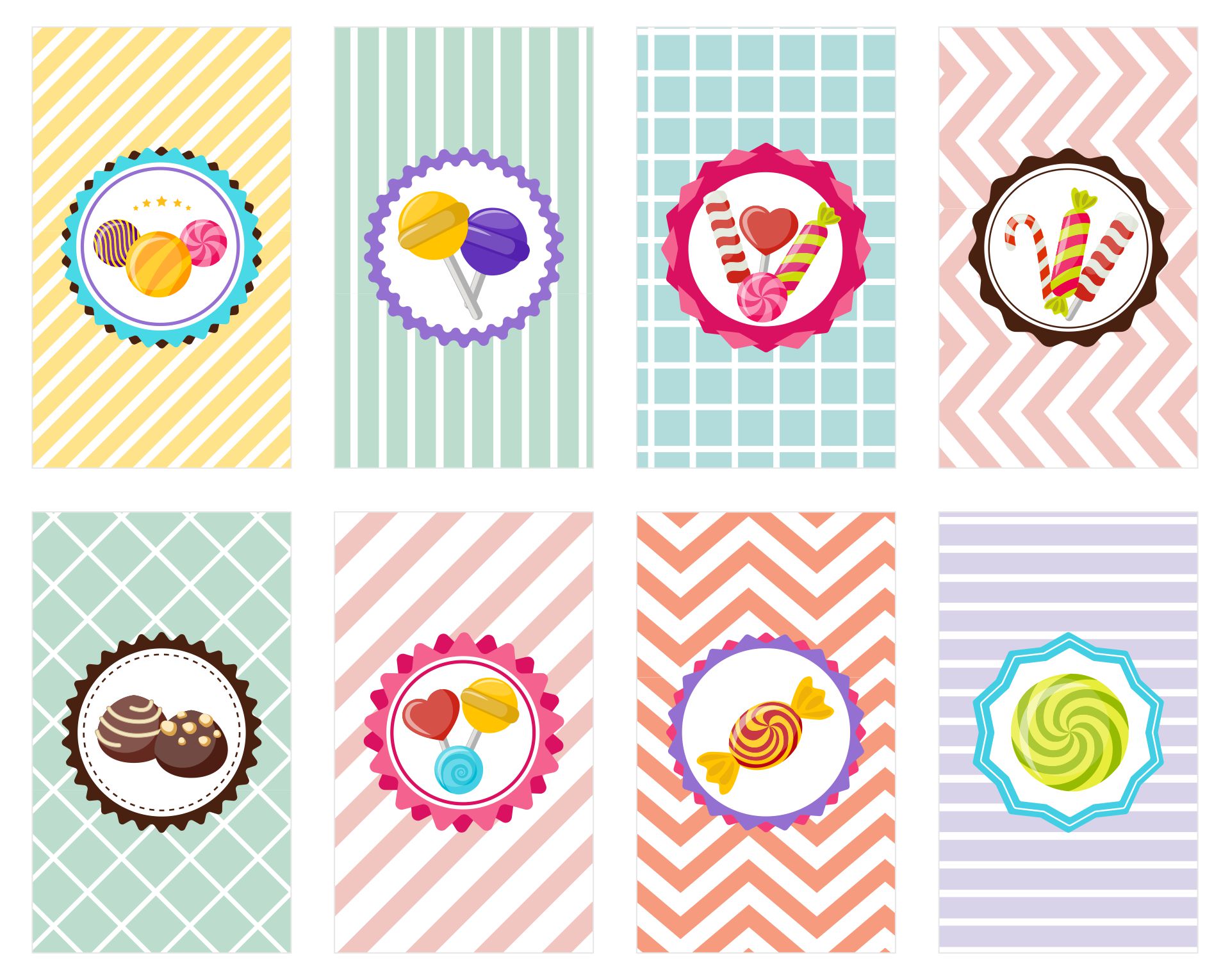 Miniature Candy Bar Wrappers Template Free