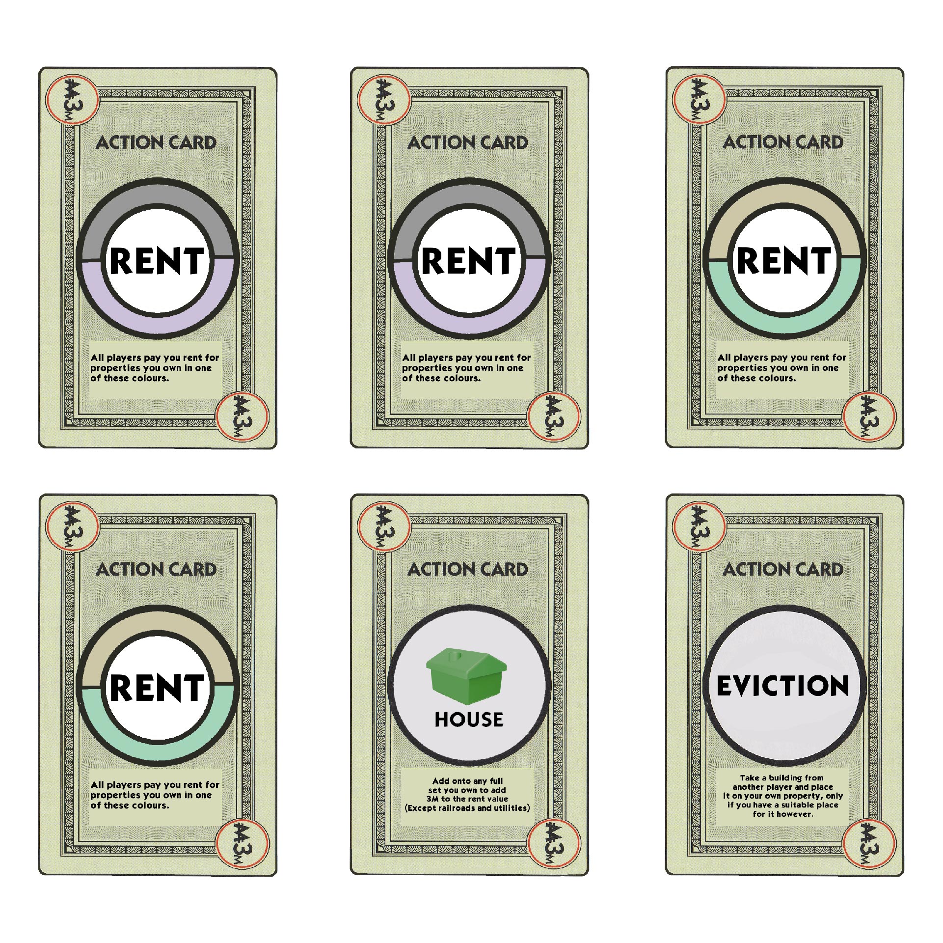 Monopoly Deal Printable Cards