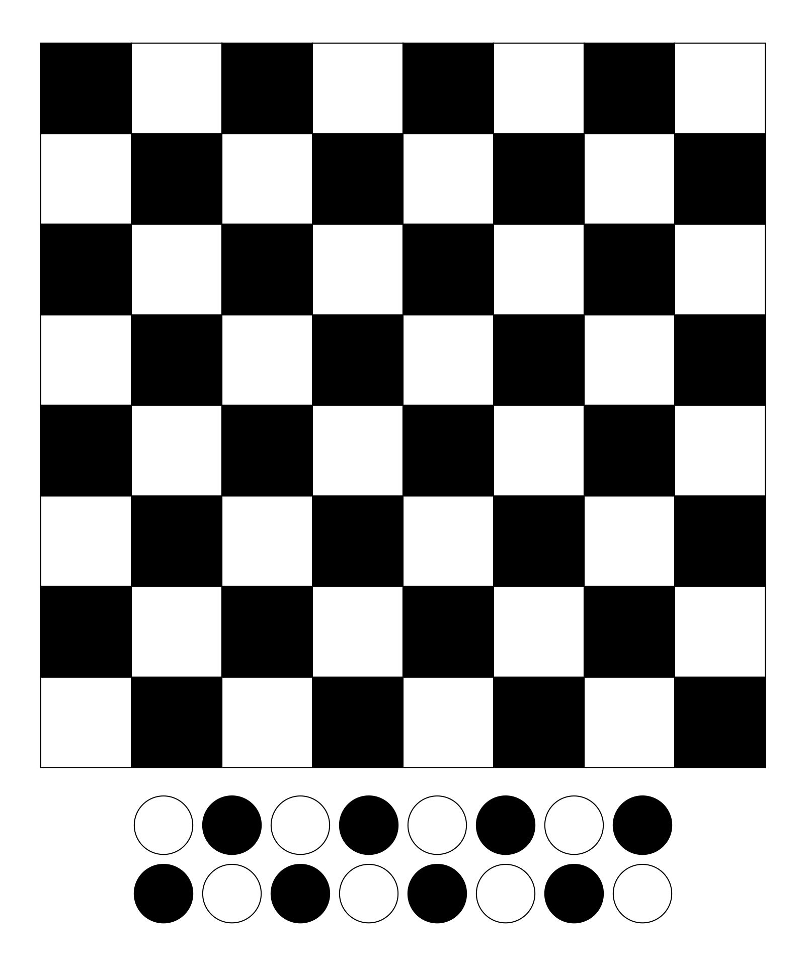 10 Best Printable Checkerboard Game Printablee Com