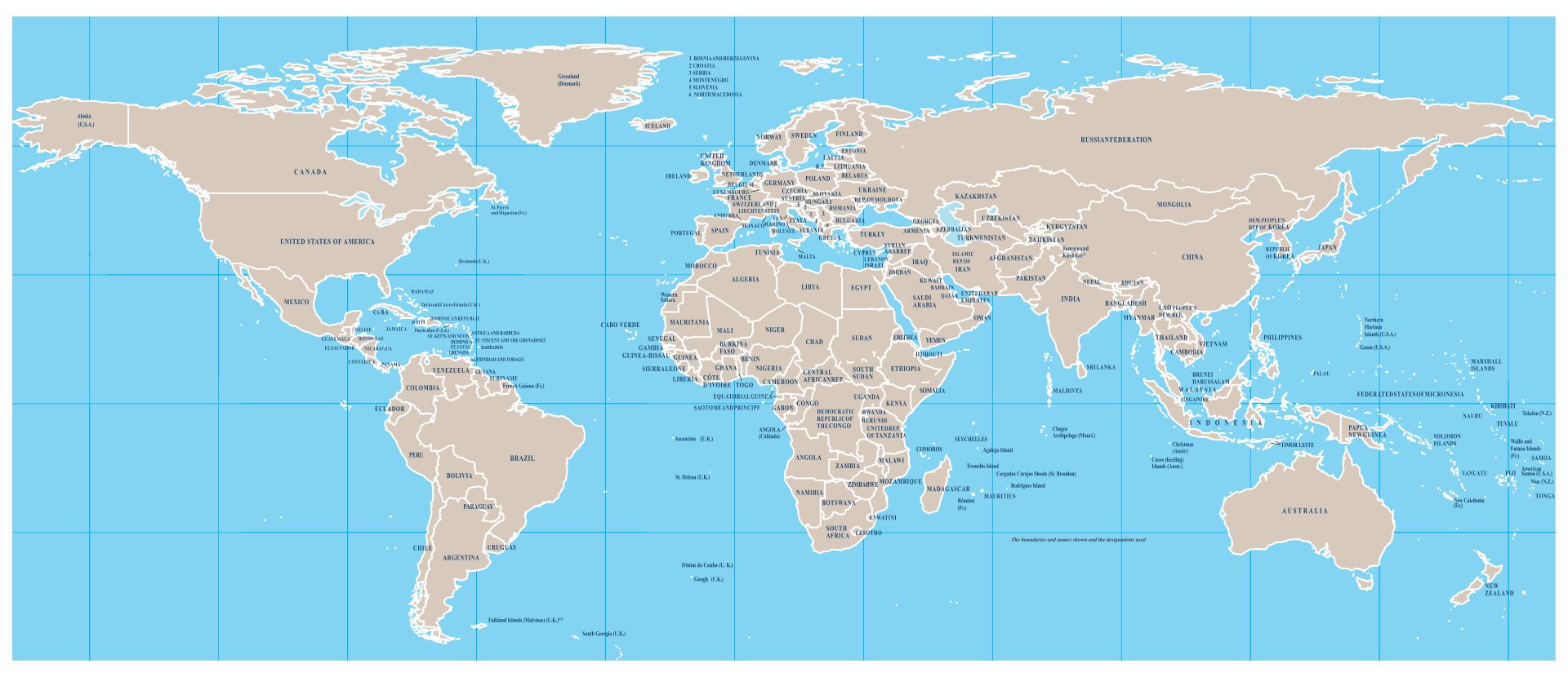 10 Best Printable World Map Without Labels Printablee Com