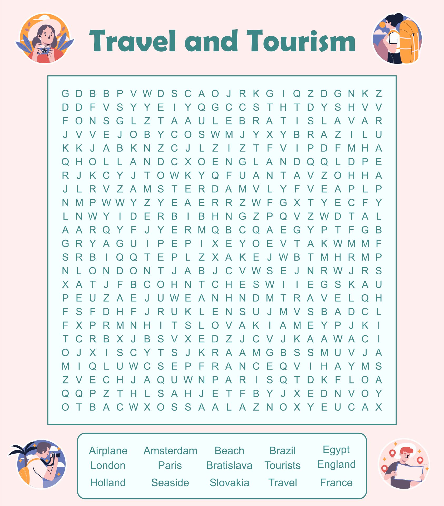 Printable Travel Games For Adults