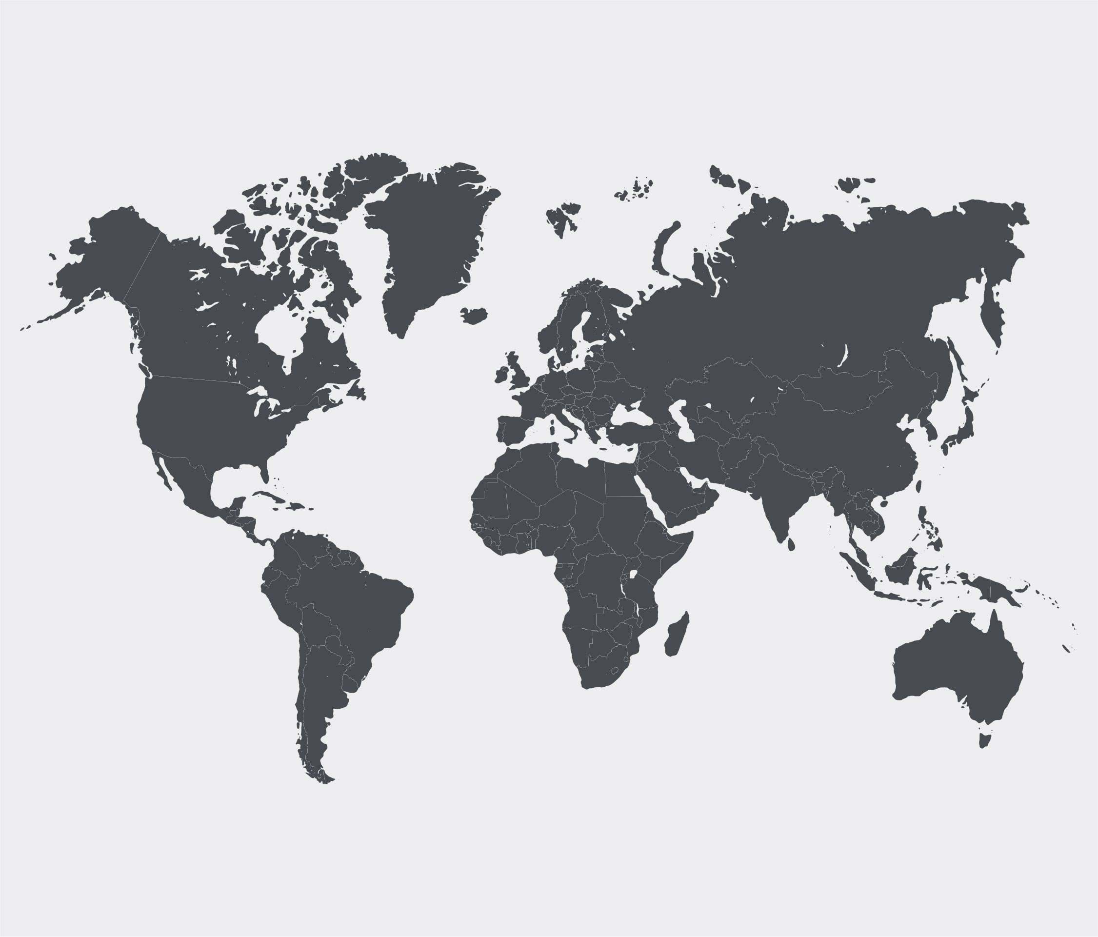 Printable World Map Continents Not Labeled