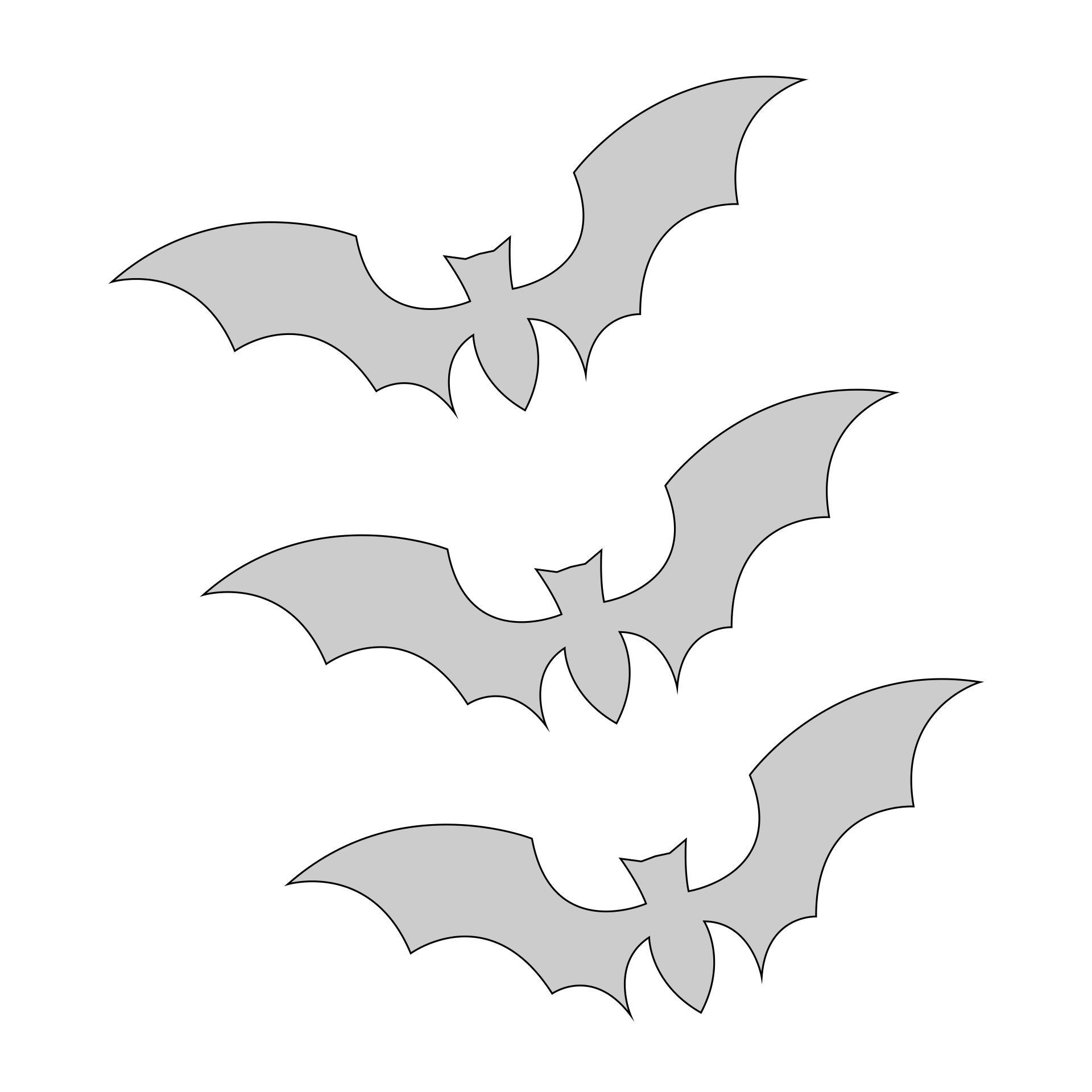 Bat Stencils For Halloween