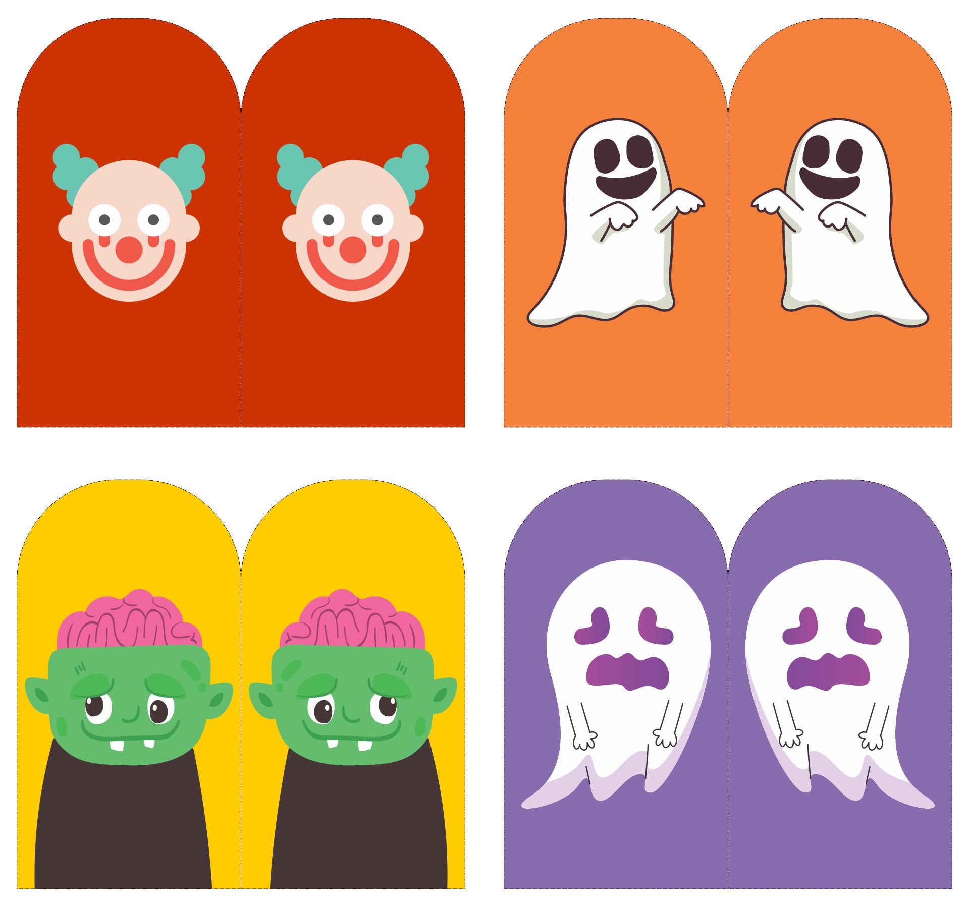 Easy Halloween Finger Puppets Projects For Preschoolers