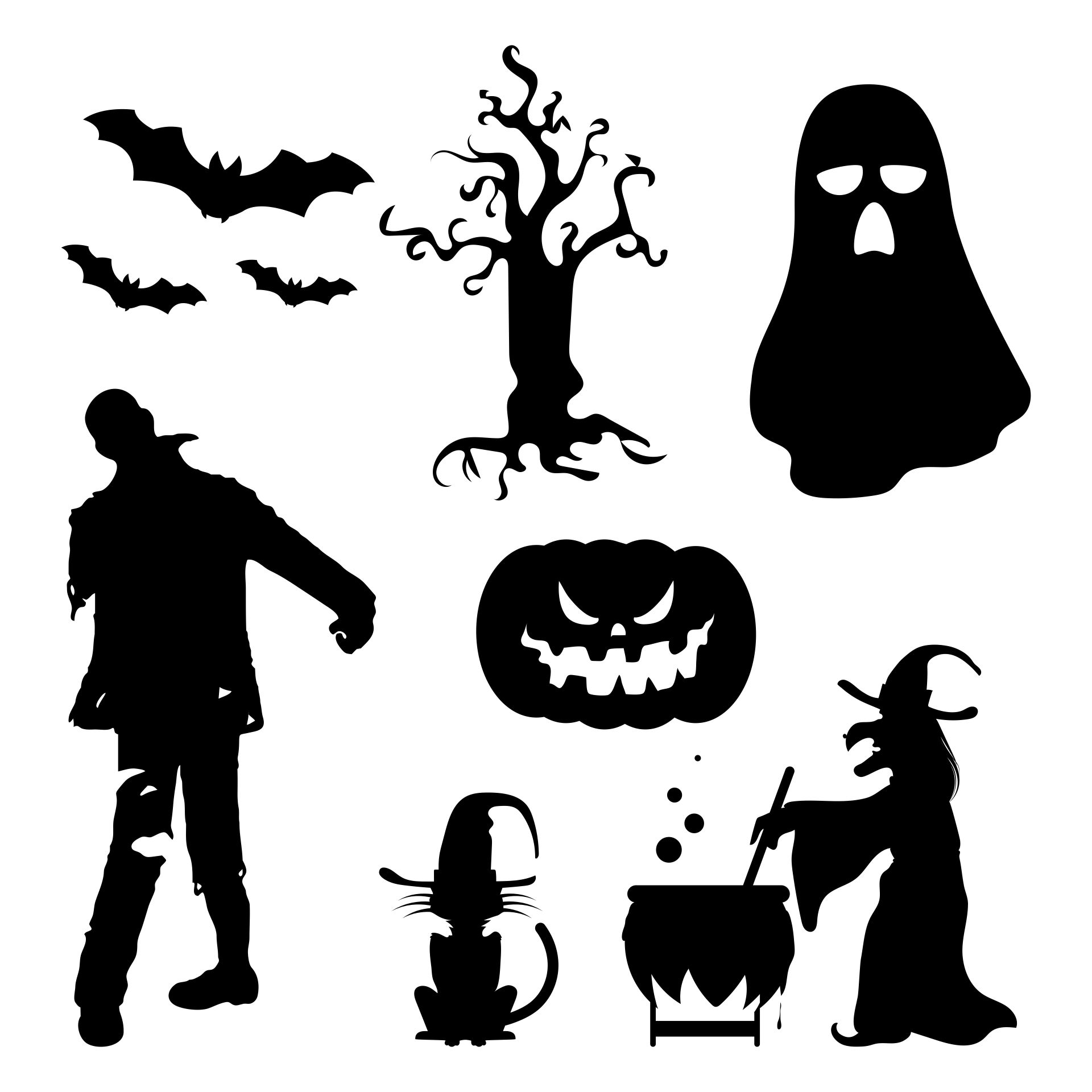 Free Halloween Silhouette Templates