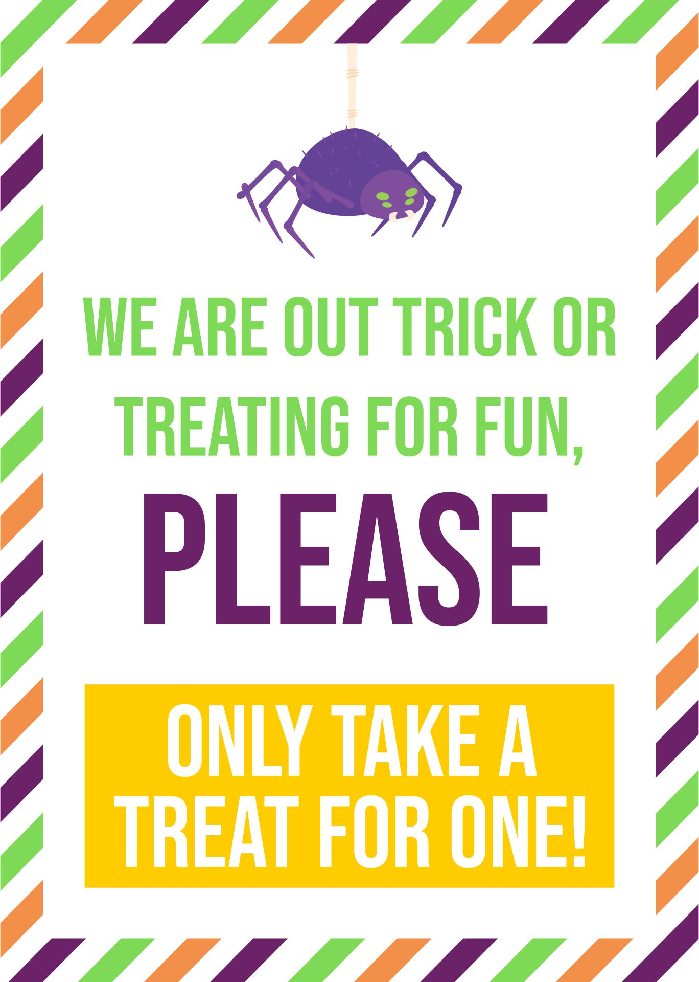 Free Printable Halloween Candy Bowl Sign
