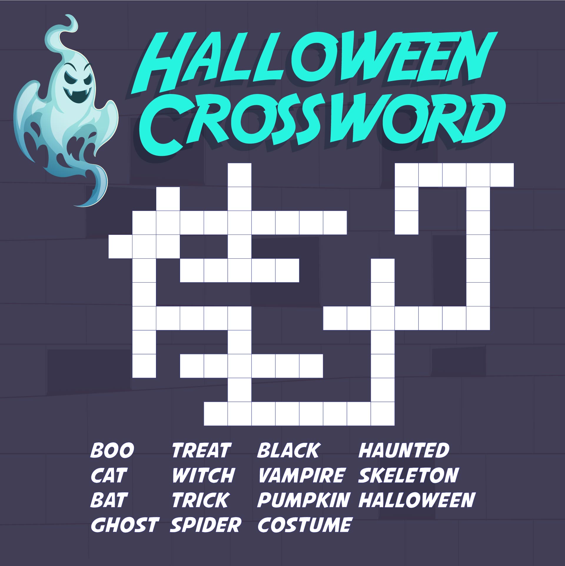 Free Printable Halloween Crossword Puzzle
