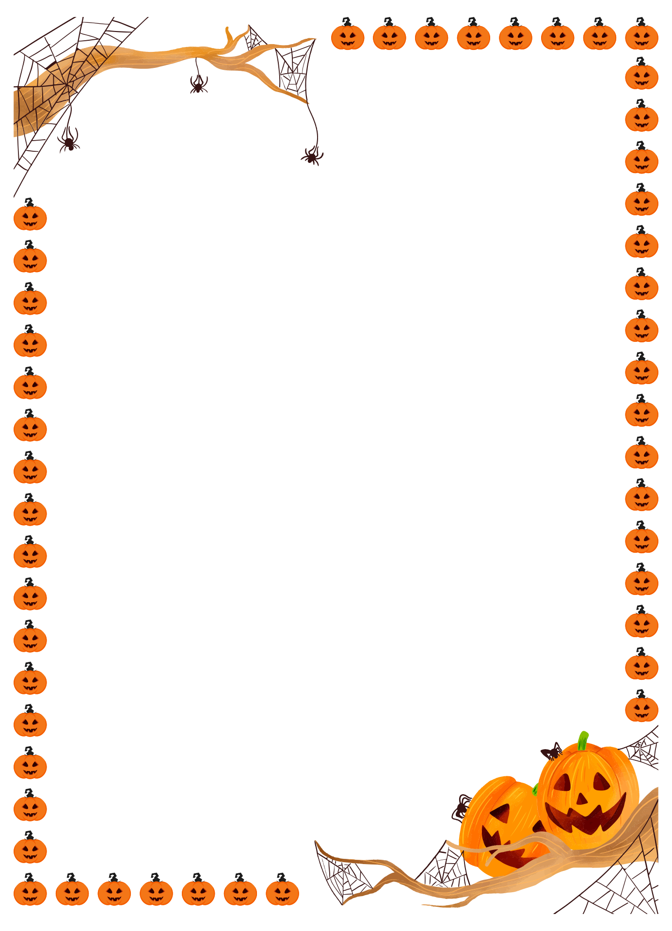 10 Best Printable Halloween Stationery Templates Printablee Com