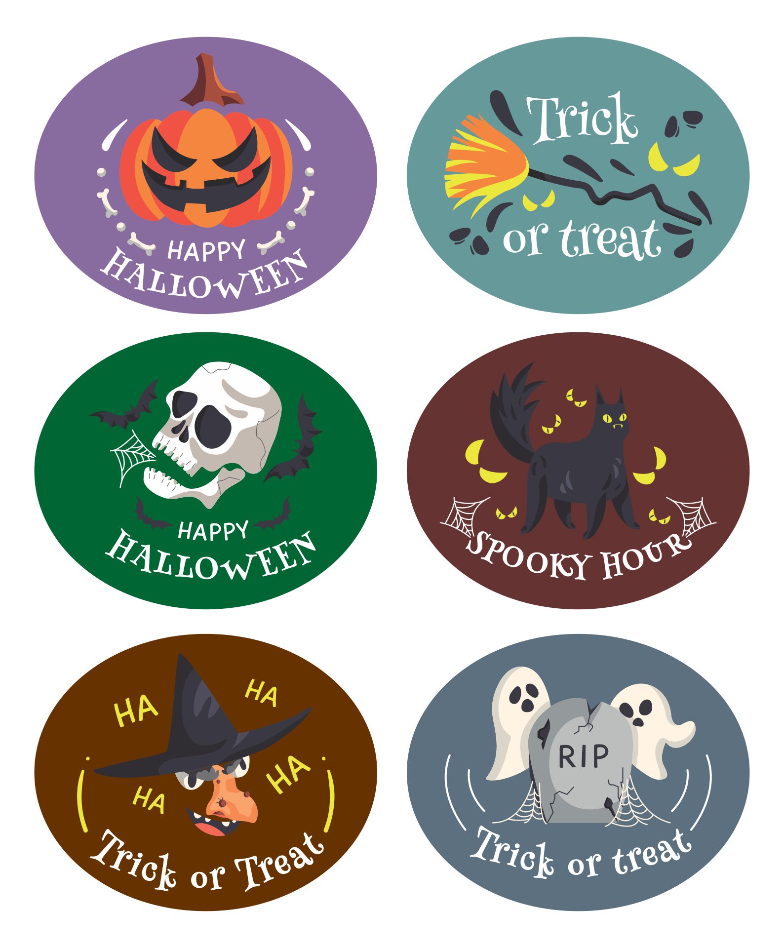 Free Printable Halloween Stickers