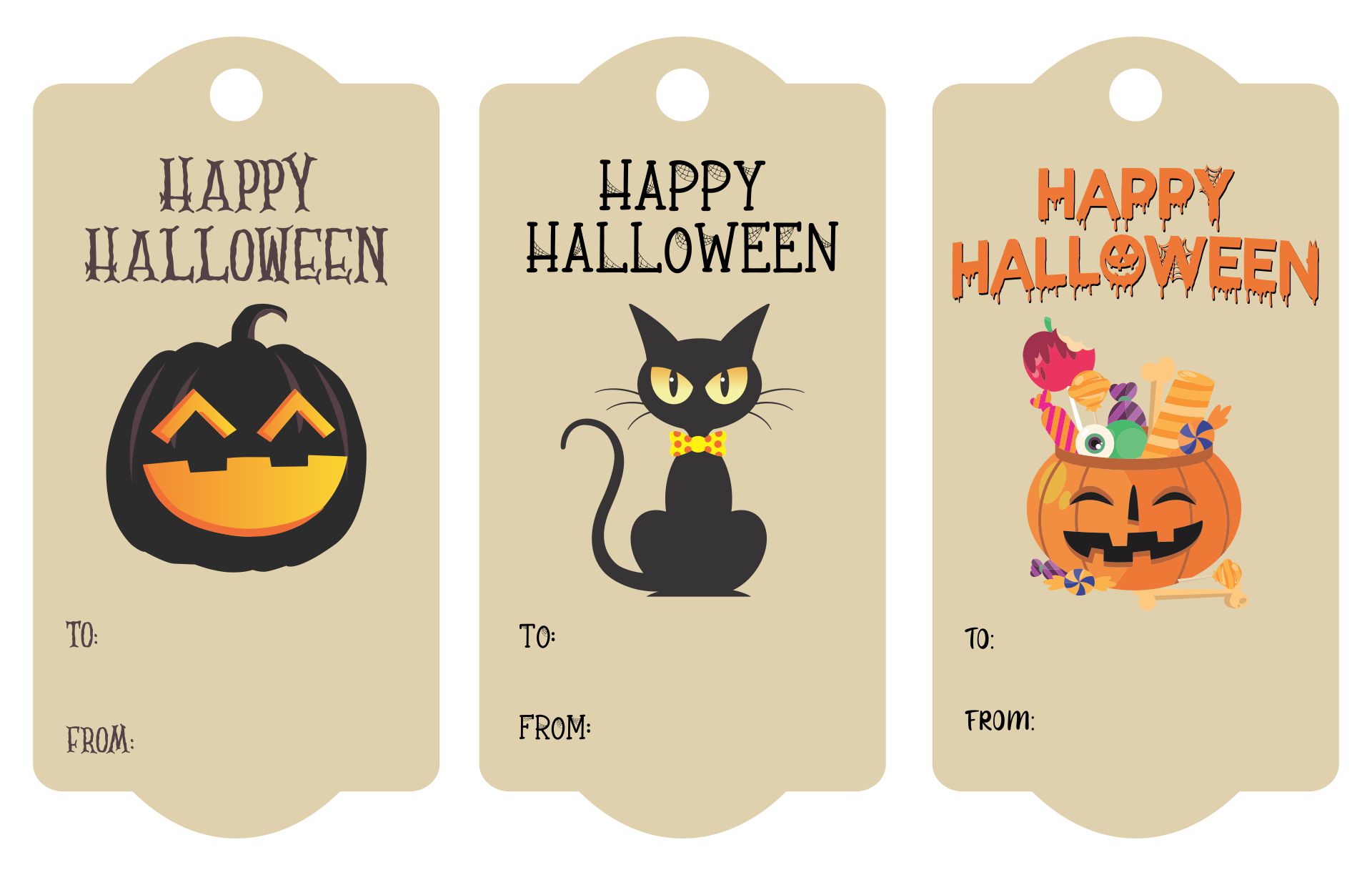 Free Printable Halloween Tags For Your Halloween Bags