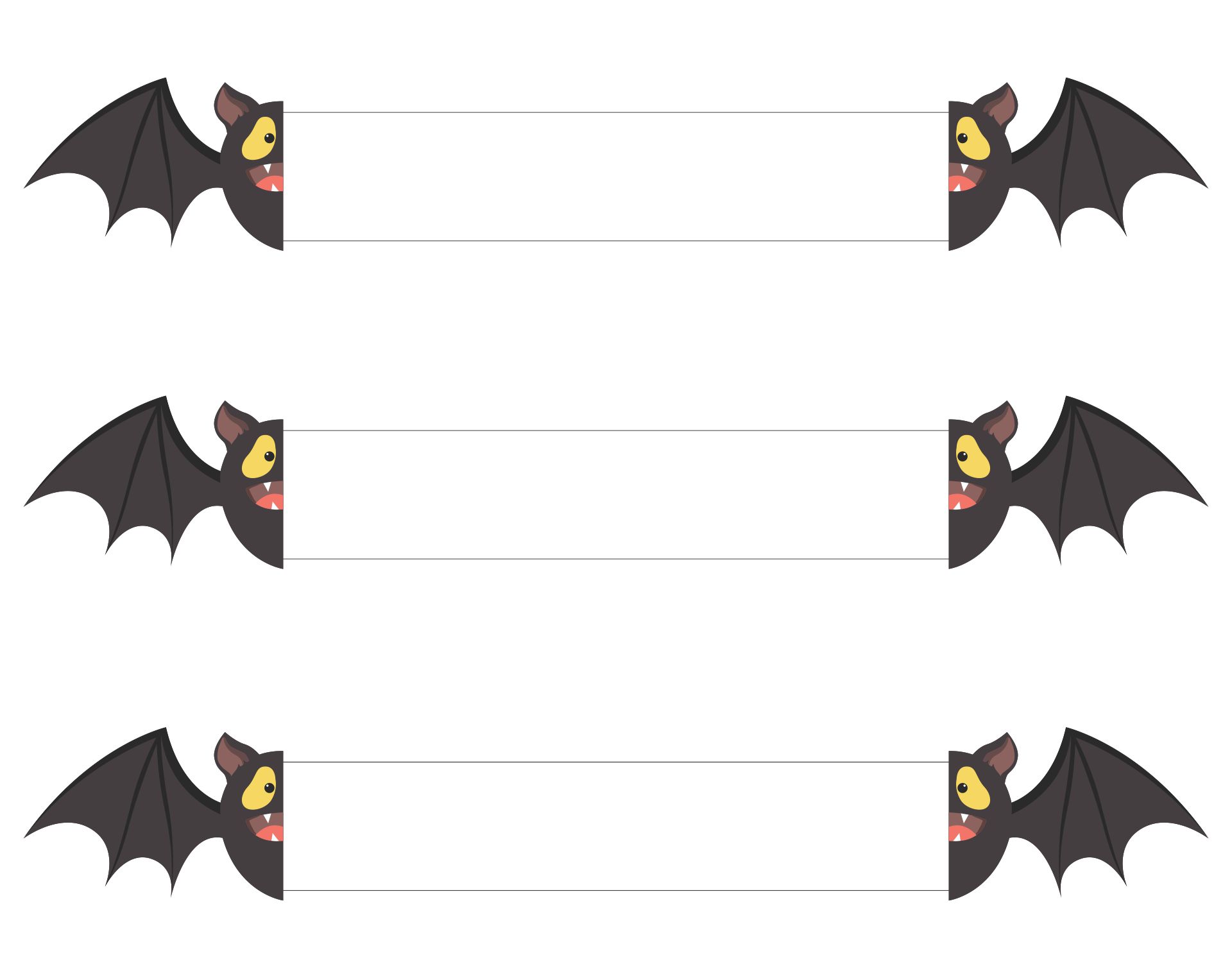 Halloween Bat Printable Bracelet