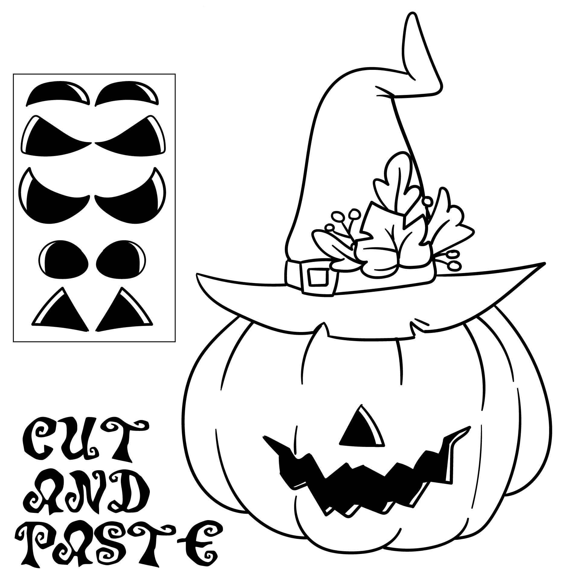 Halloween Cut And Paste Worksheets