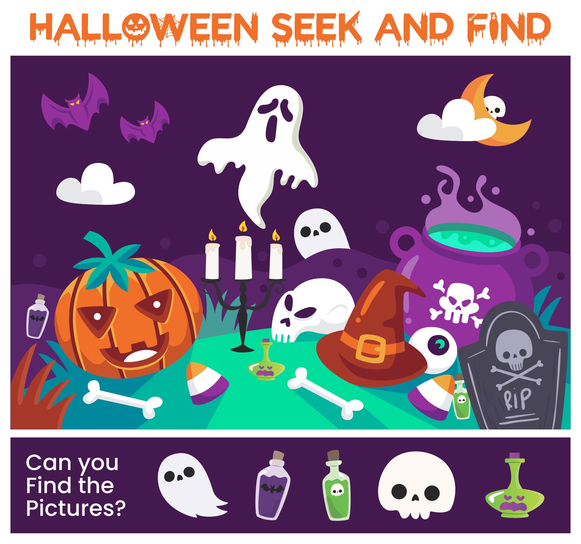Halloween Seek And Find Printable For Kids