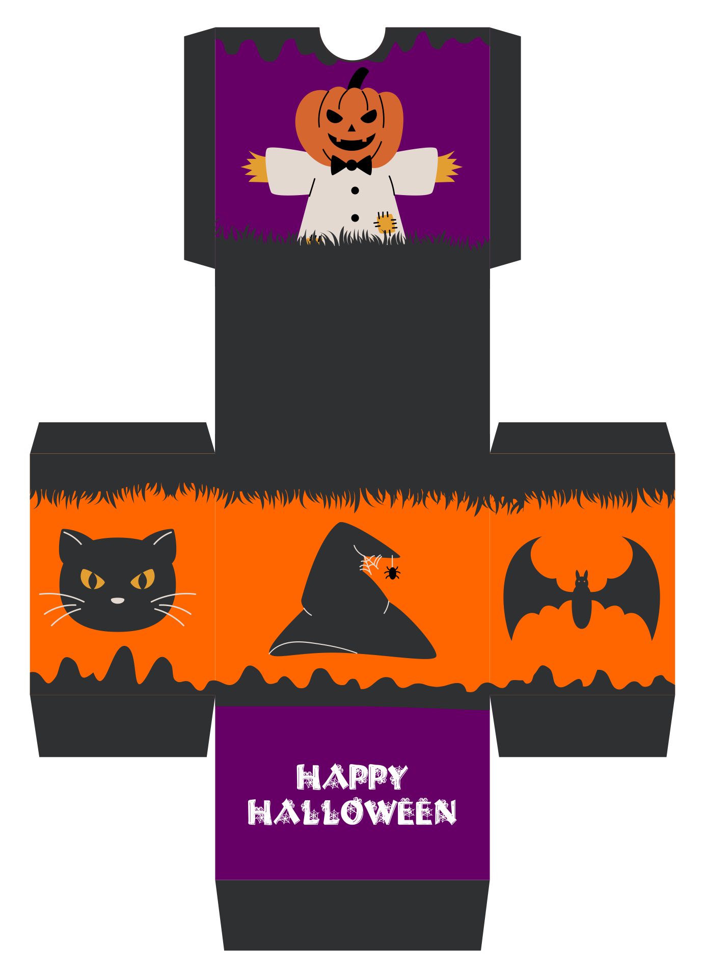 Printable Halloween Treat Boxes To Make