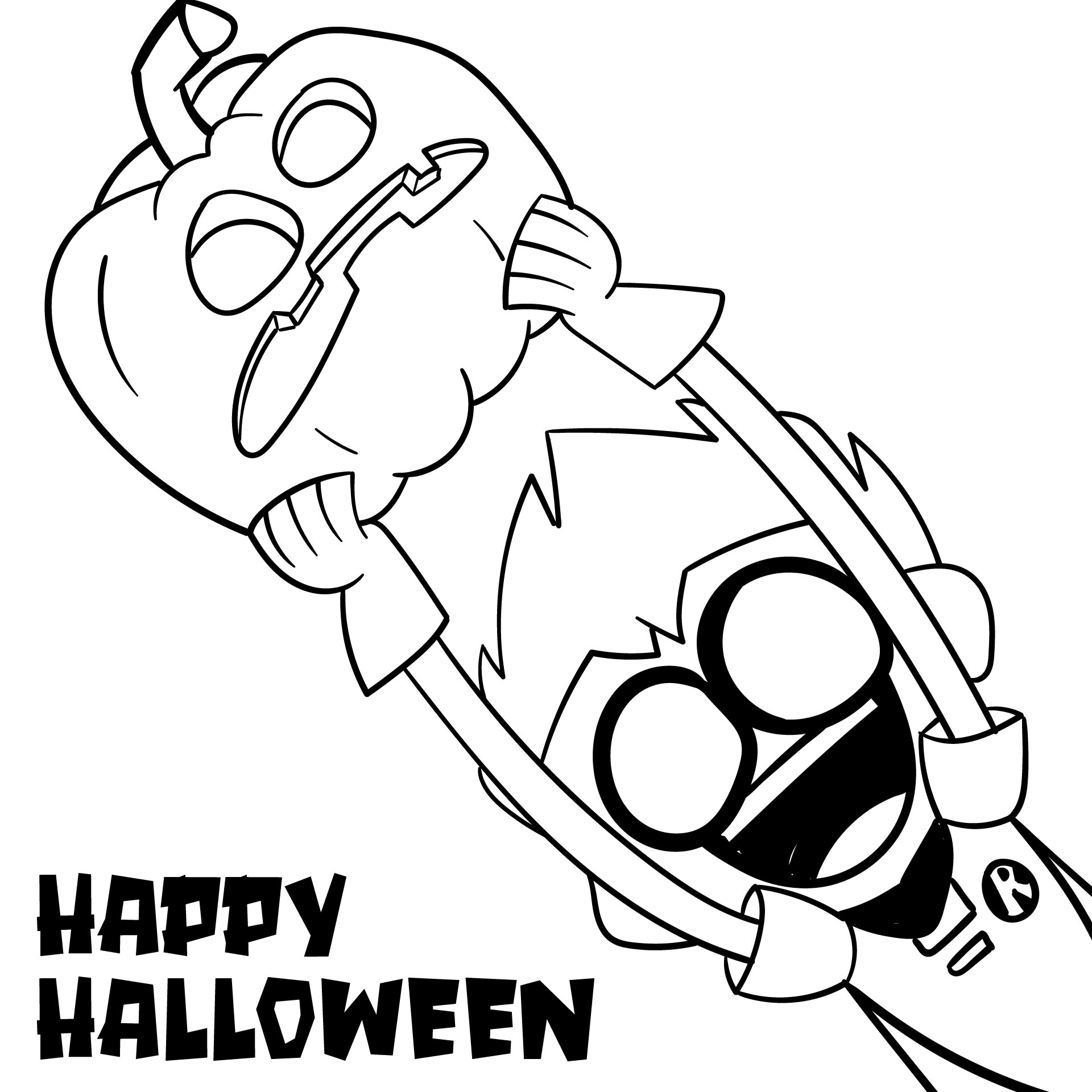 Cute Halloween Coloring Pages To Print