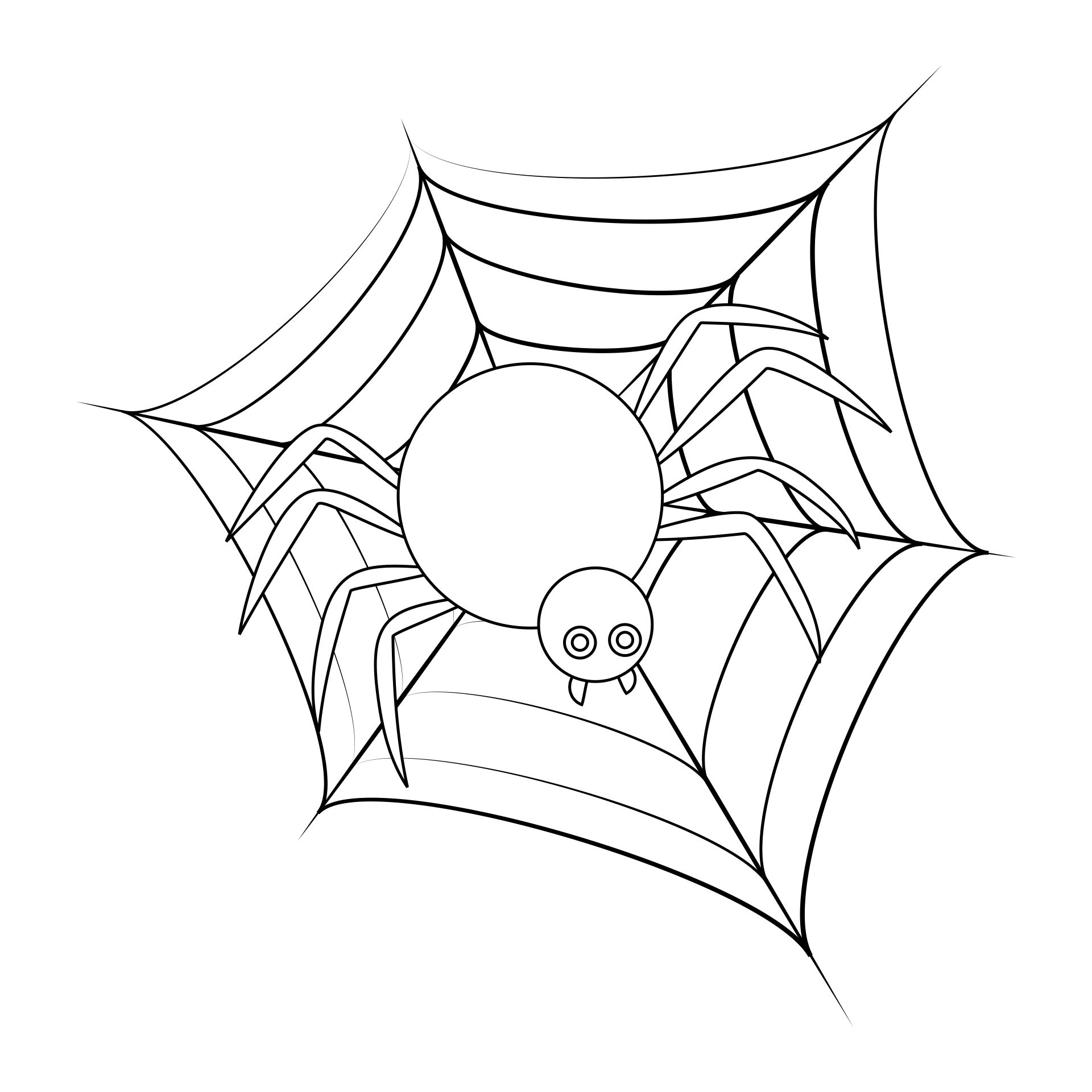 Drawings Of Spiders For Halloween