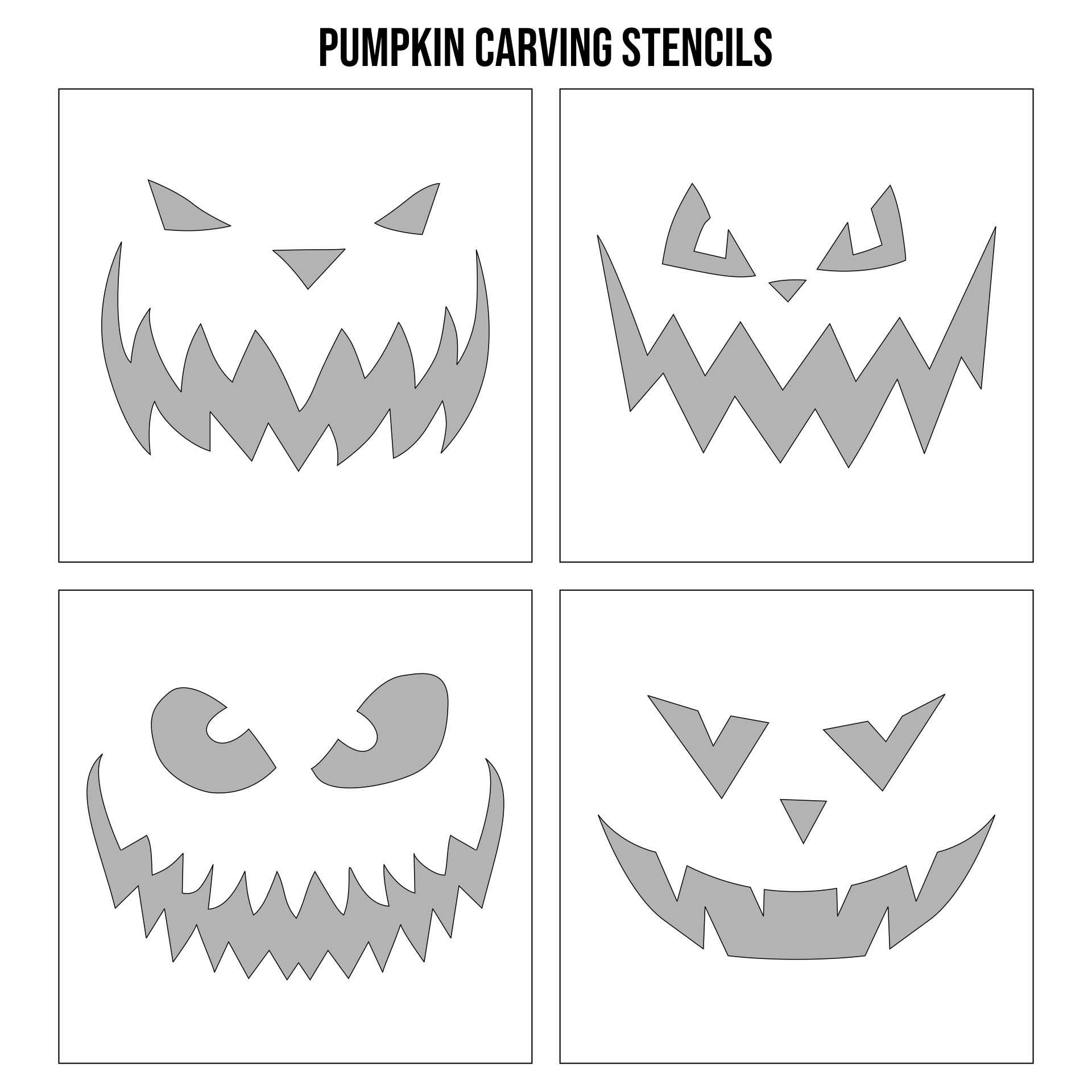 Easy Scary Halloween Pumpkin Carvings