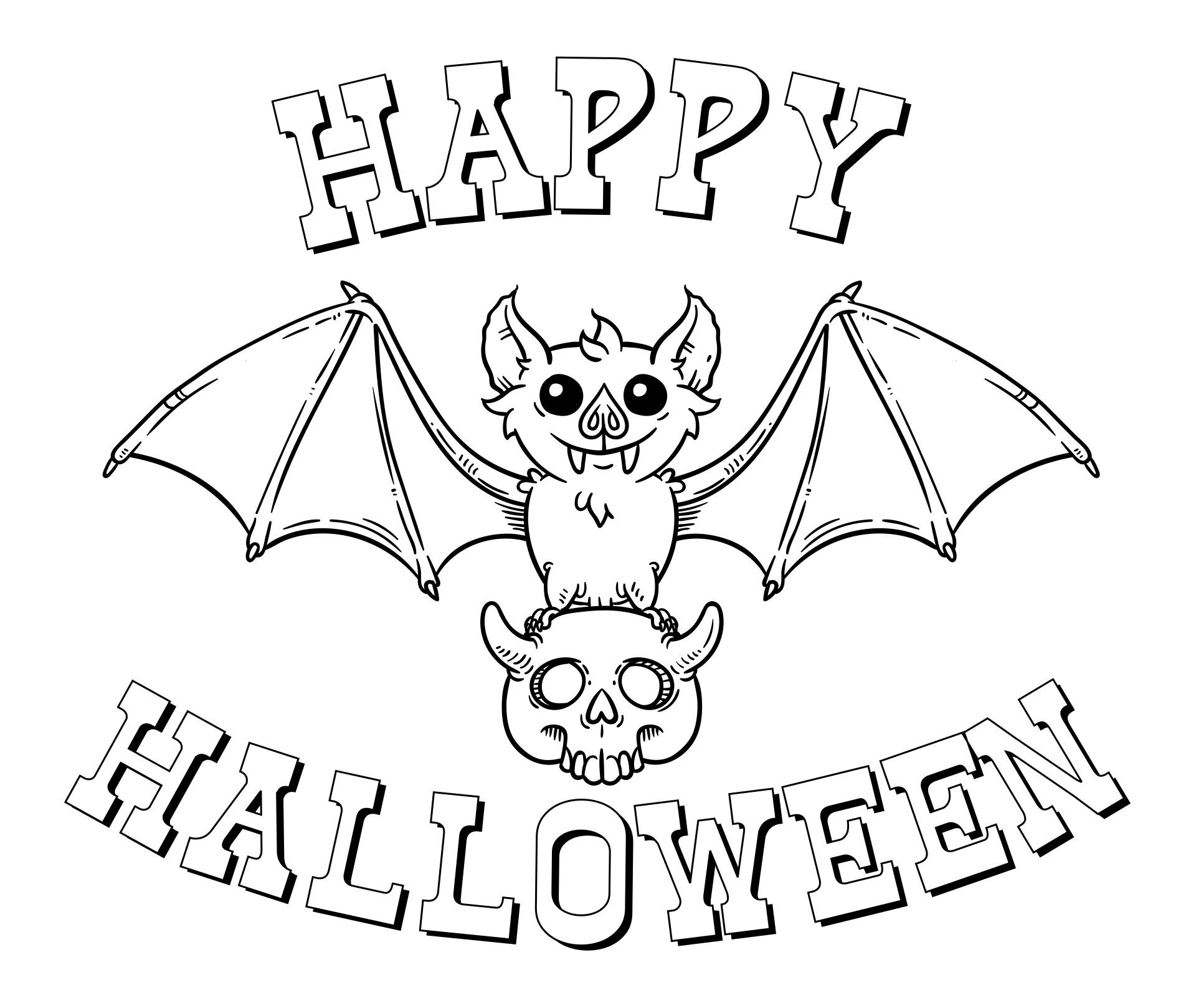 Free Halloween Coloring Pages For Adults & Kids