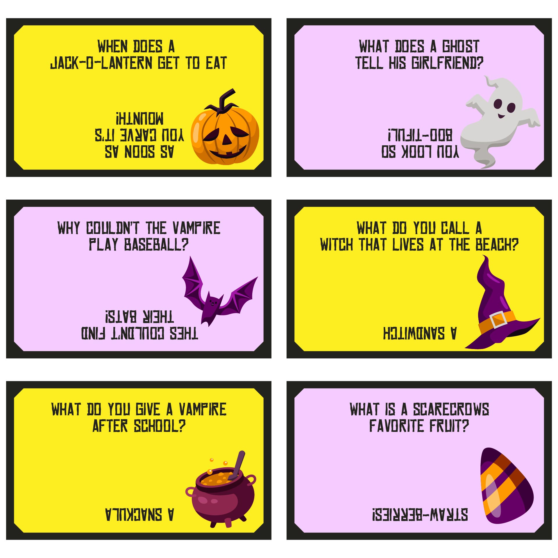 Free Printable Halloween Lunch Box Jokes