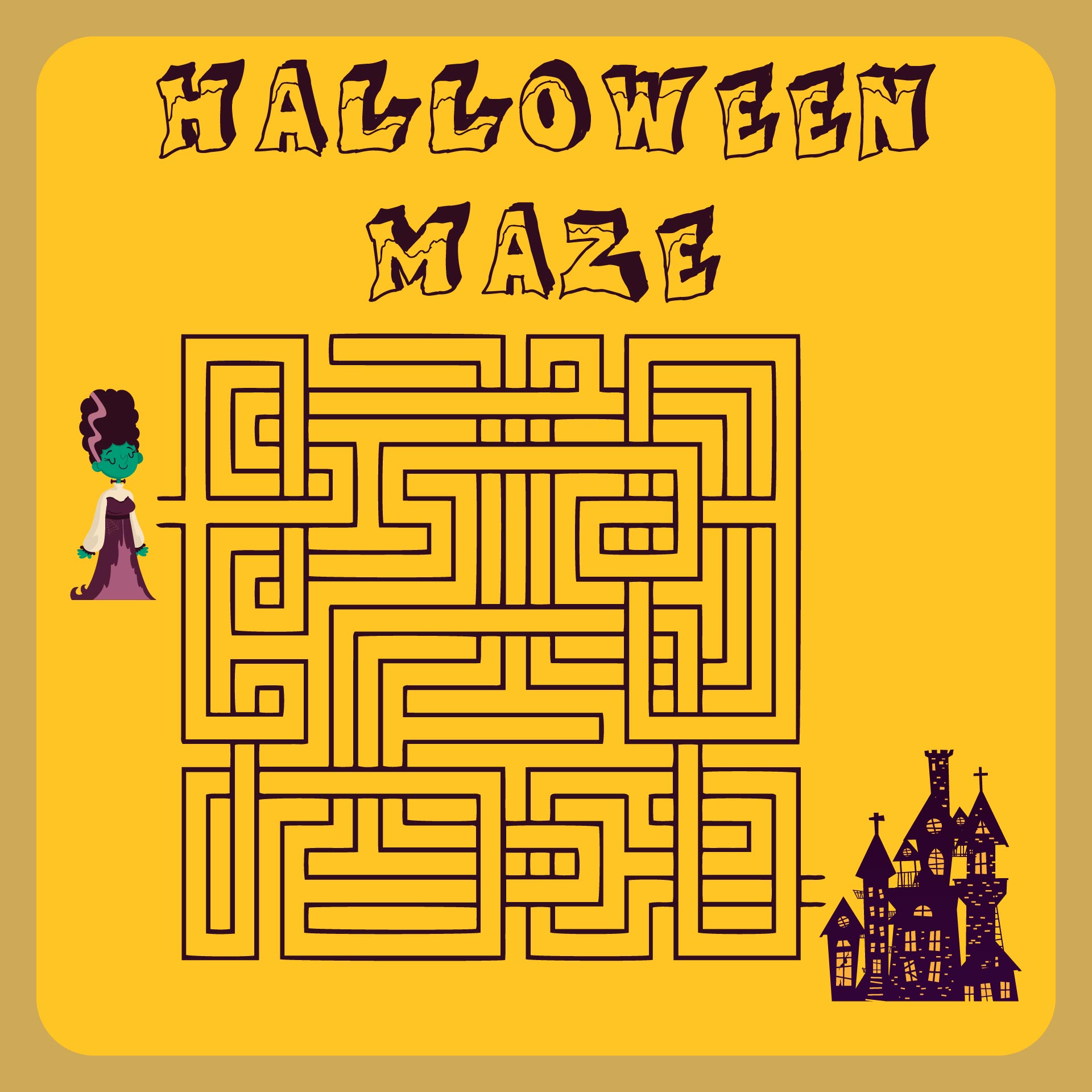 Free Printable Halloween Mazes