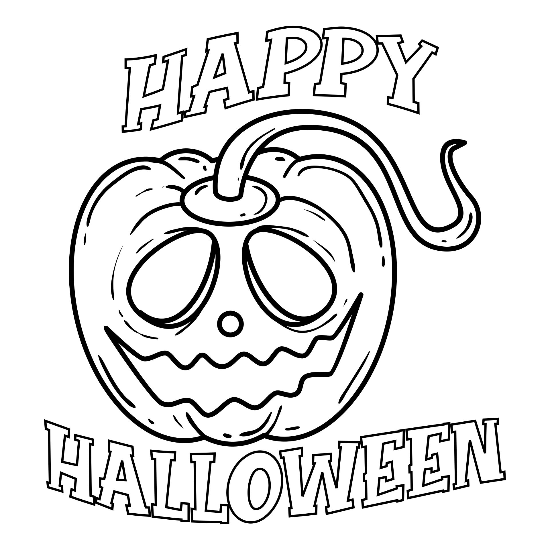 Free Printable Halloween Pumpkin Coloring Pages