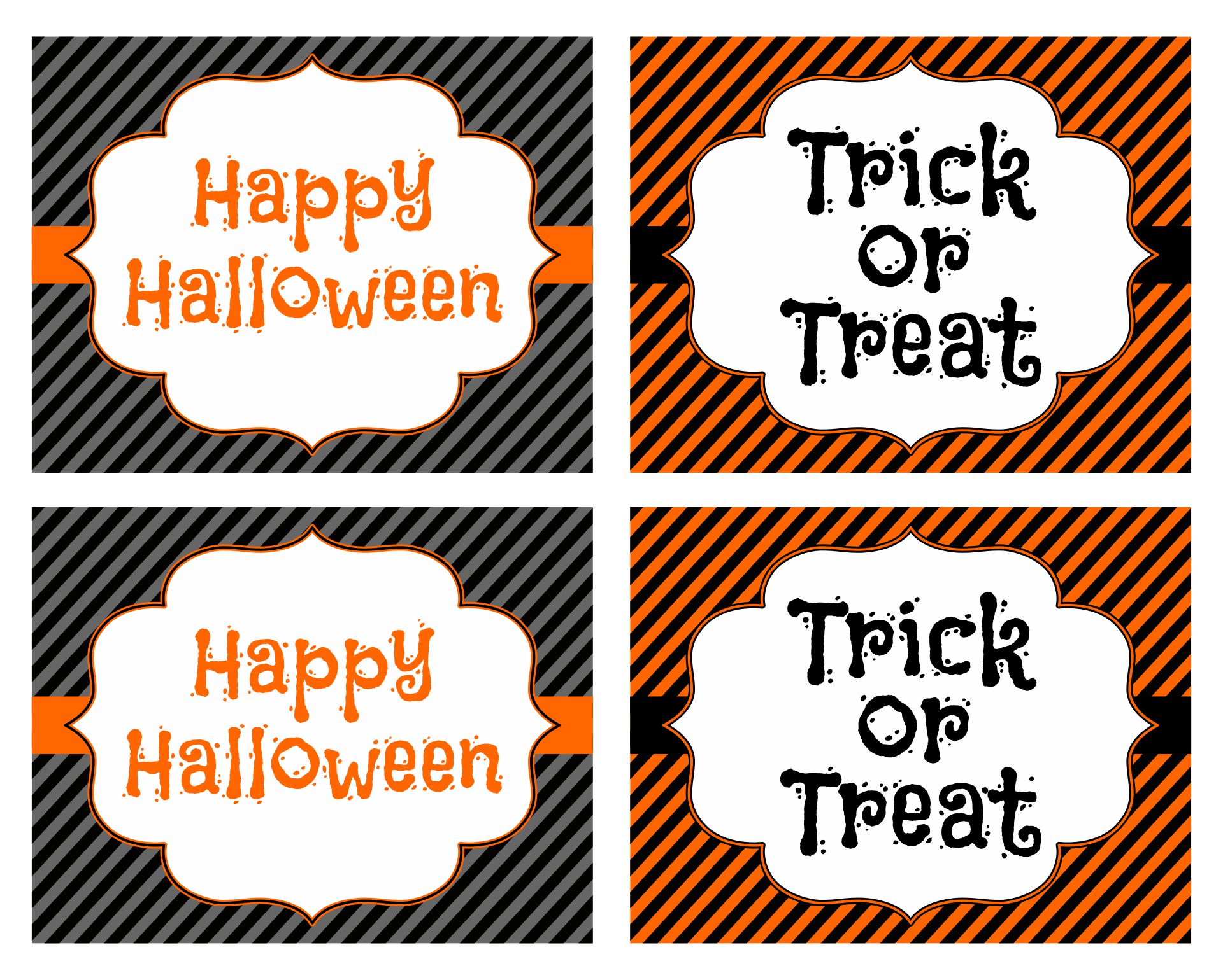 Halloween Candy Labels Printables