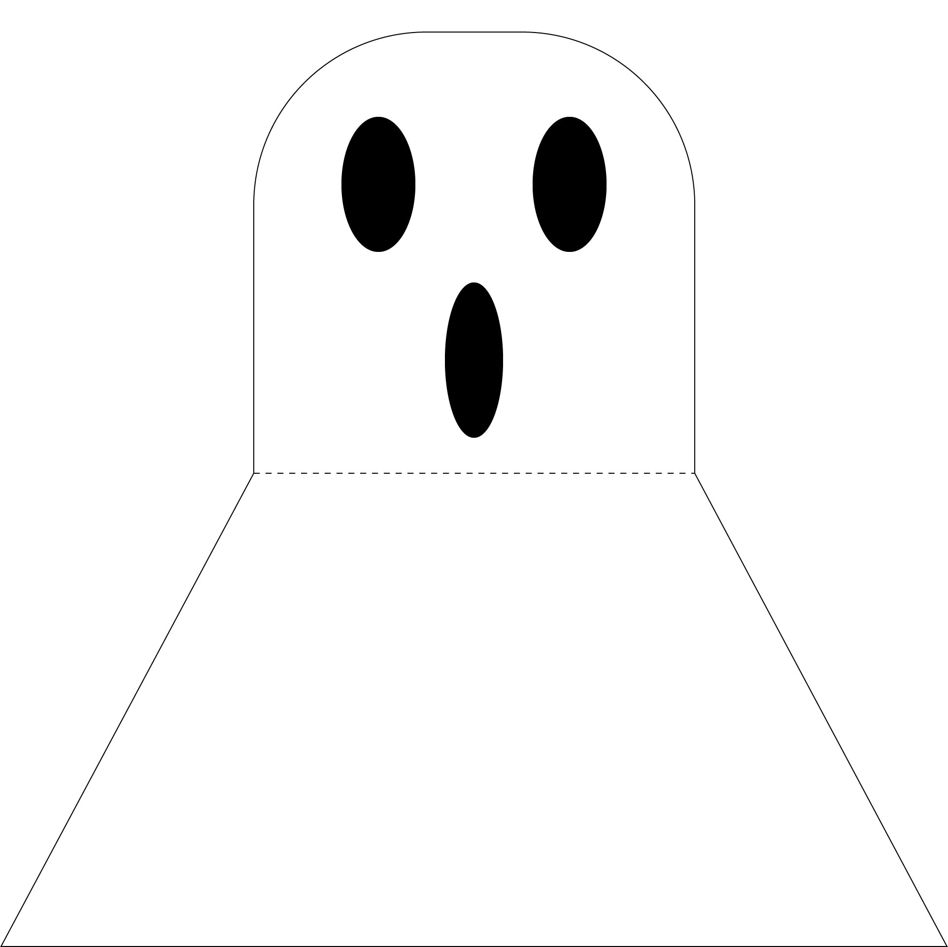 Halloween Crafts Flying Ghost Paper