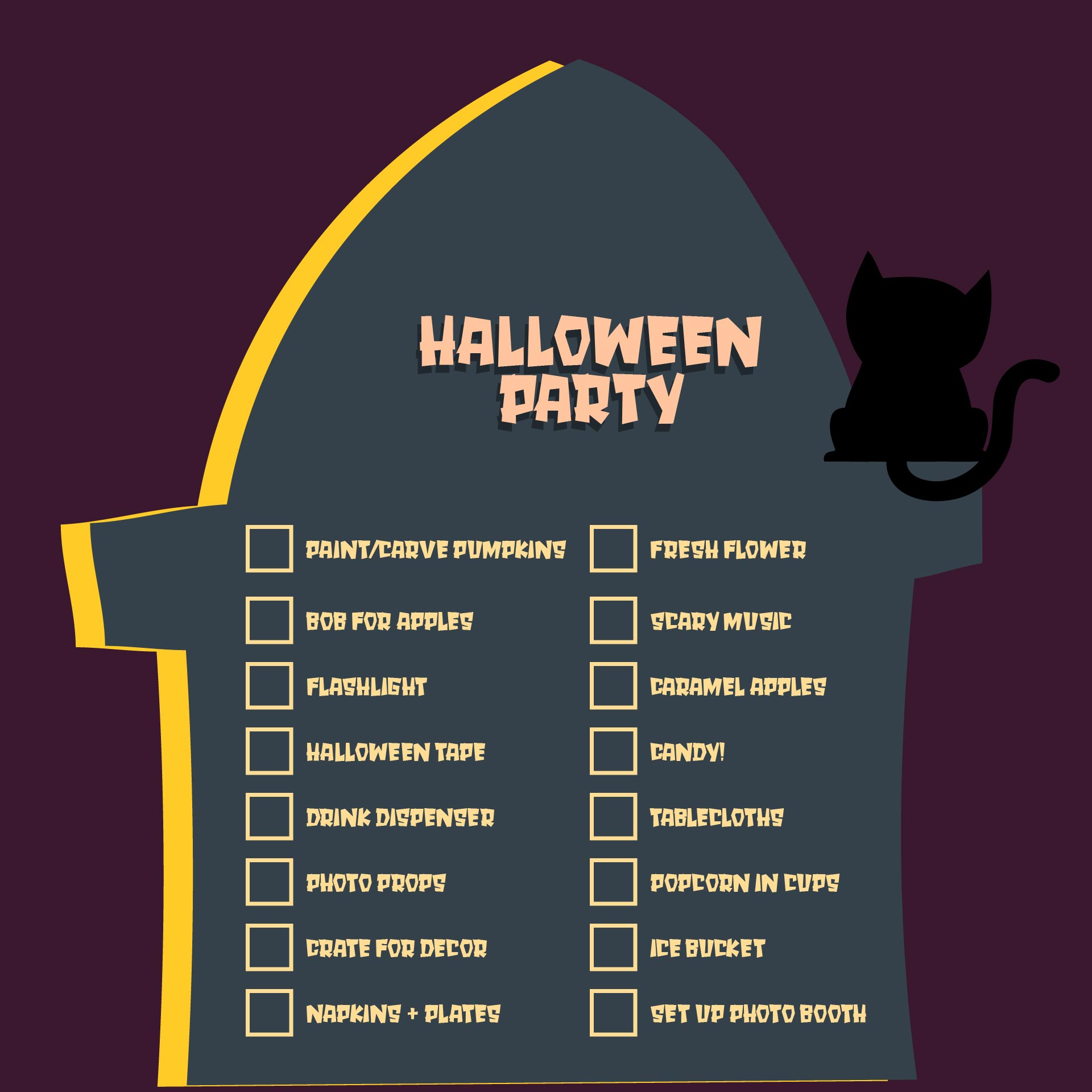 Halloween Party To Do List