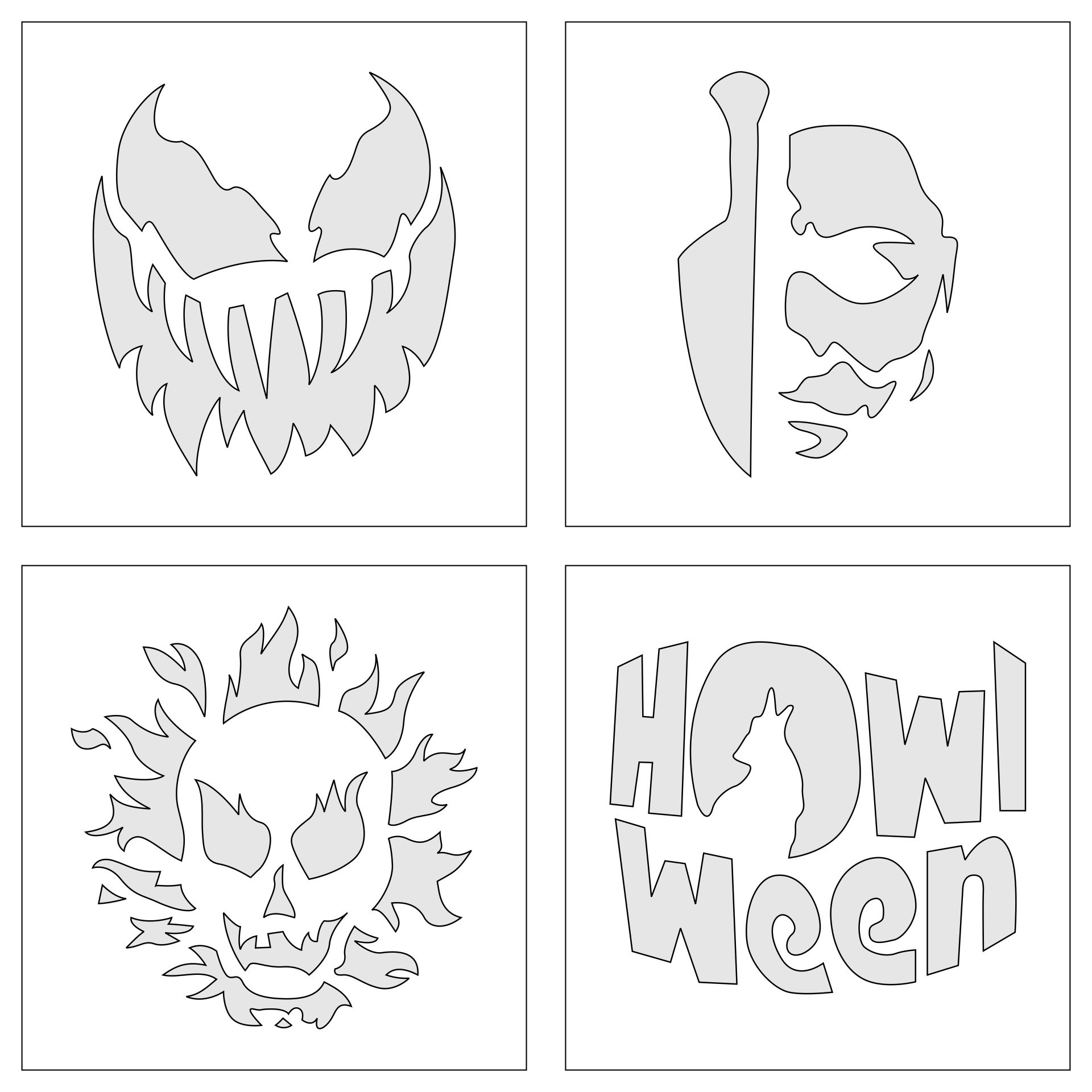Halloween Pumpkin Carving Ideas Free Stencils Templates  Patterns