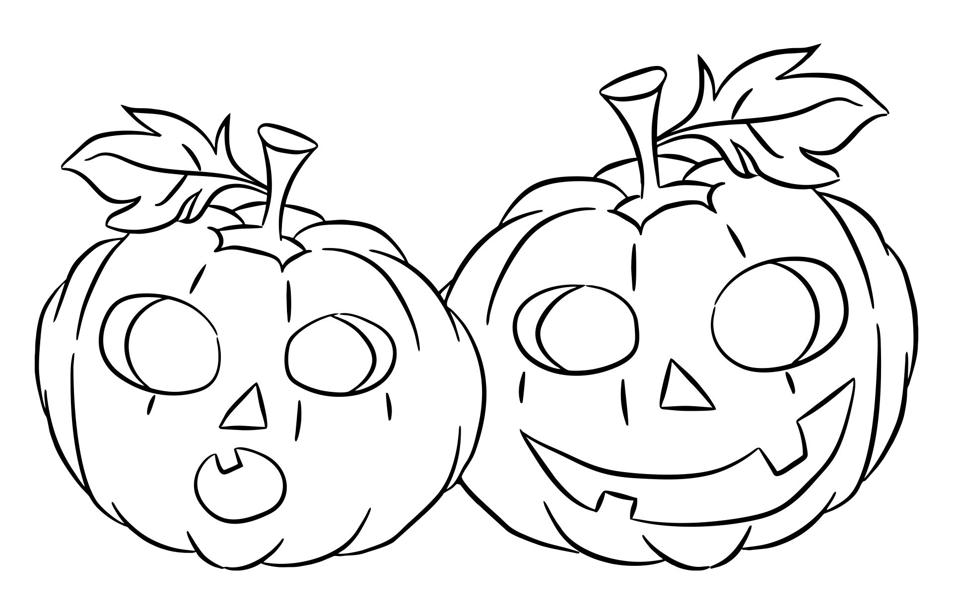 Halloween Pumpkins Printable Coloring Pages For Kids
