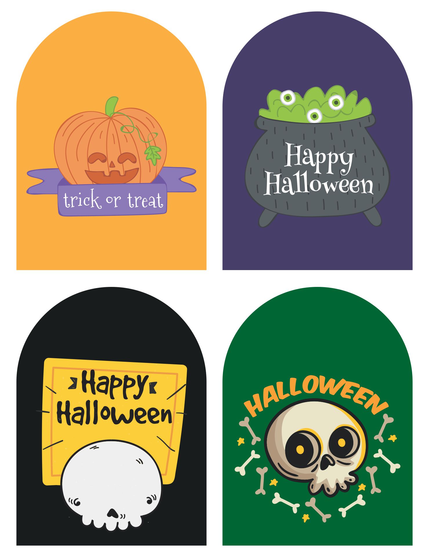 Halloween Tags Printable Halloween Tag Personalized
