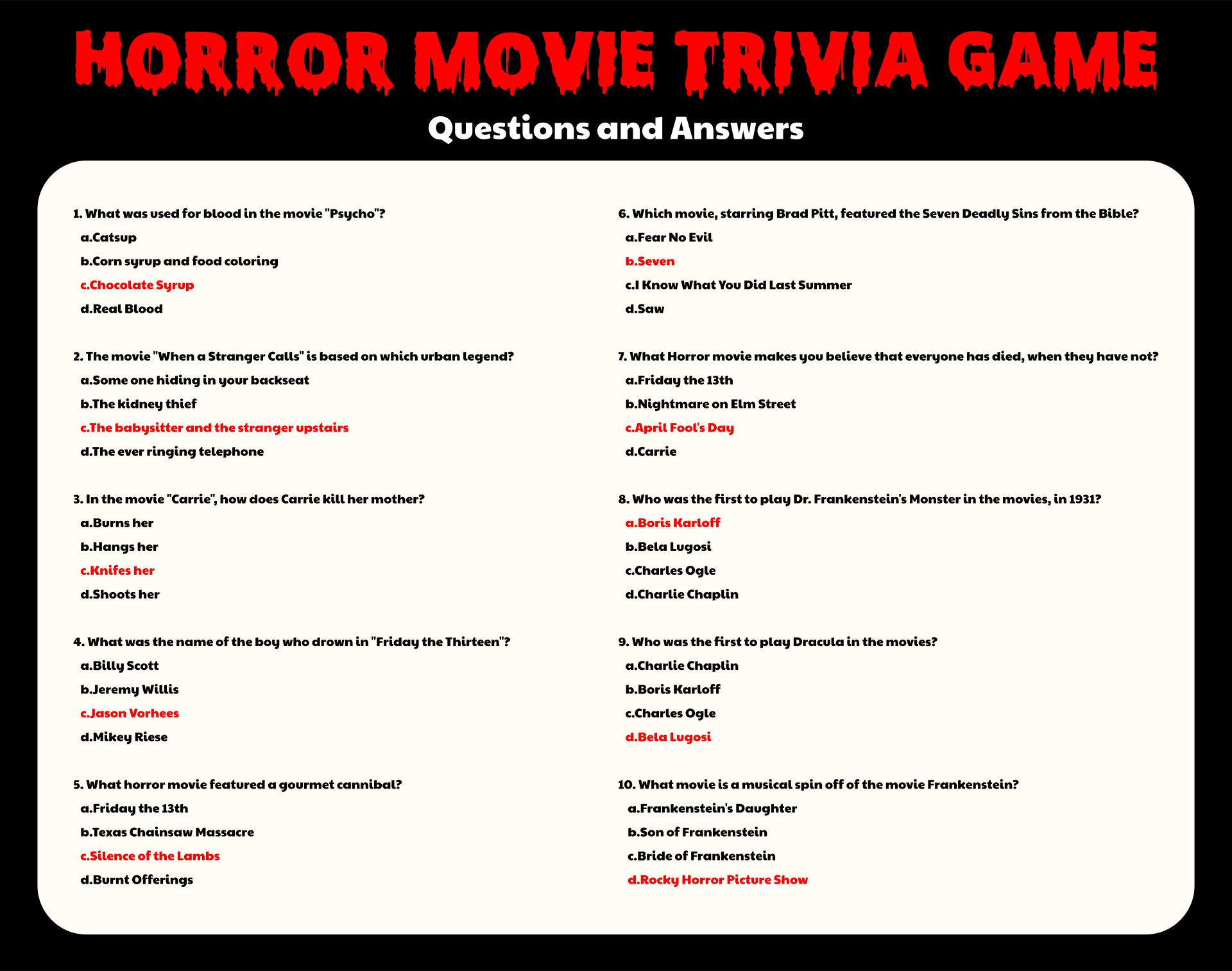 10 Best Printable Halloween Trivia And Answers Printablee Com