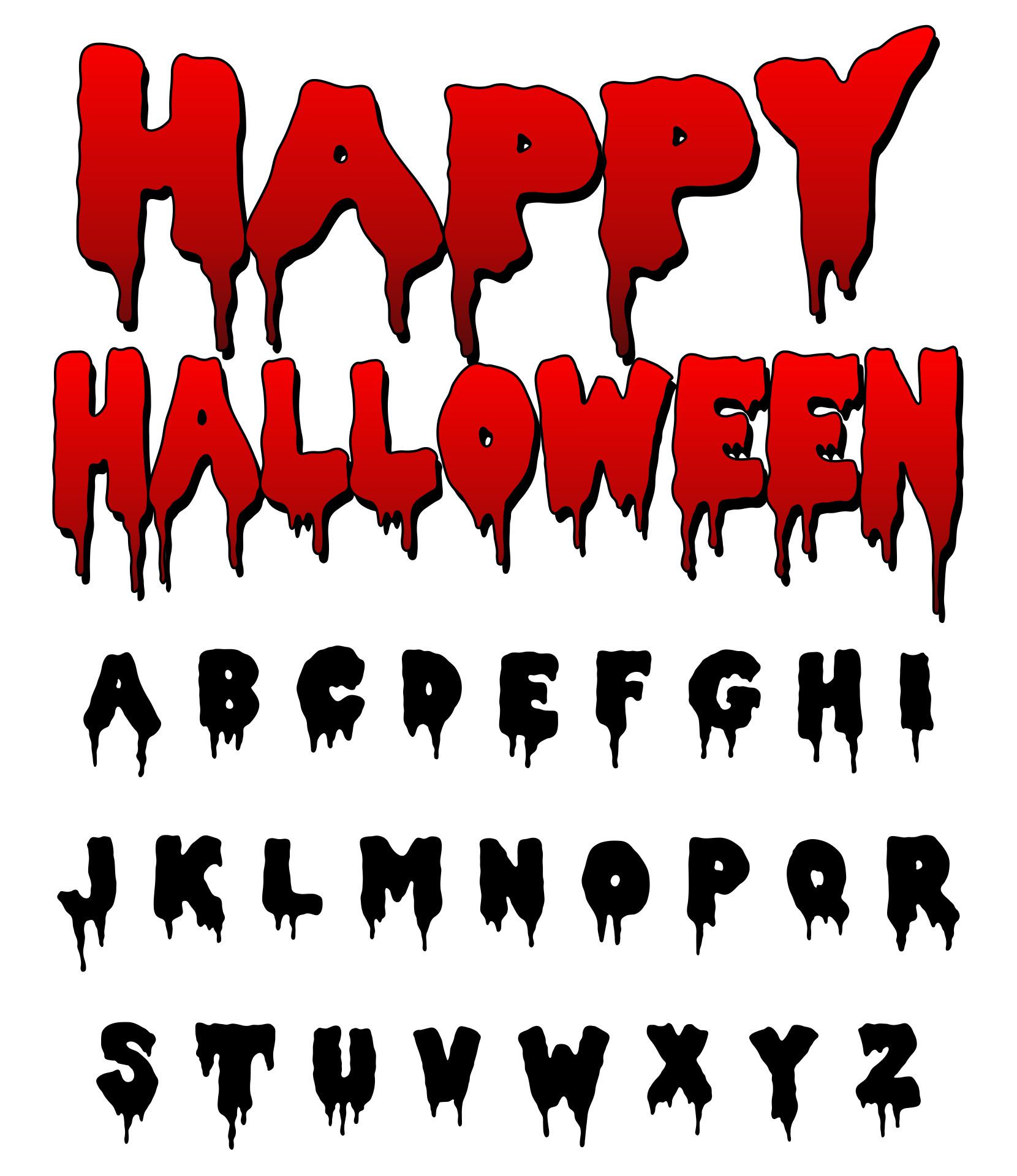 Happy Halloween In Scary Letters